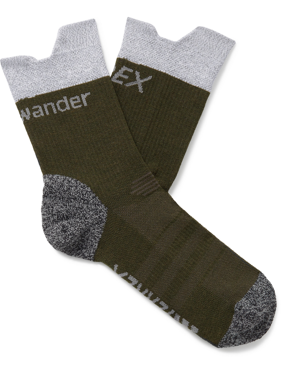 Adidas Consortium And Wander Terrex Recycled Cold.rdy Socks In Green