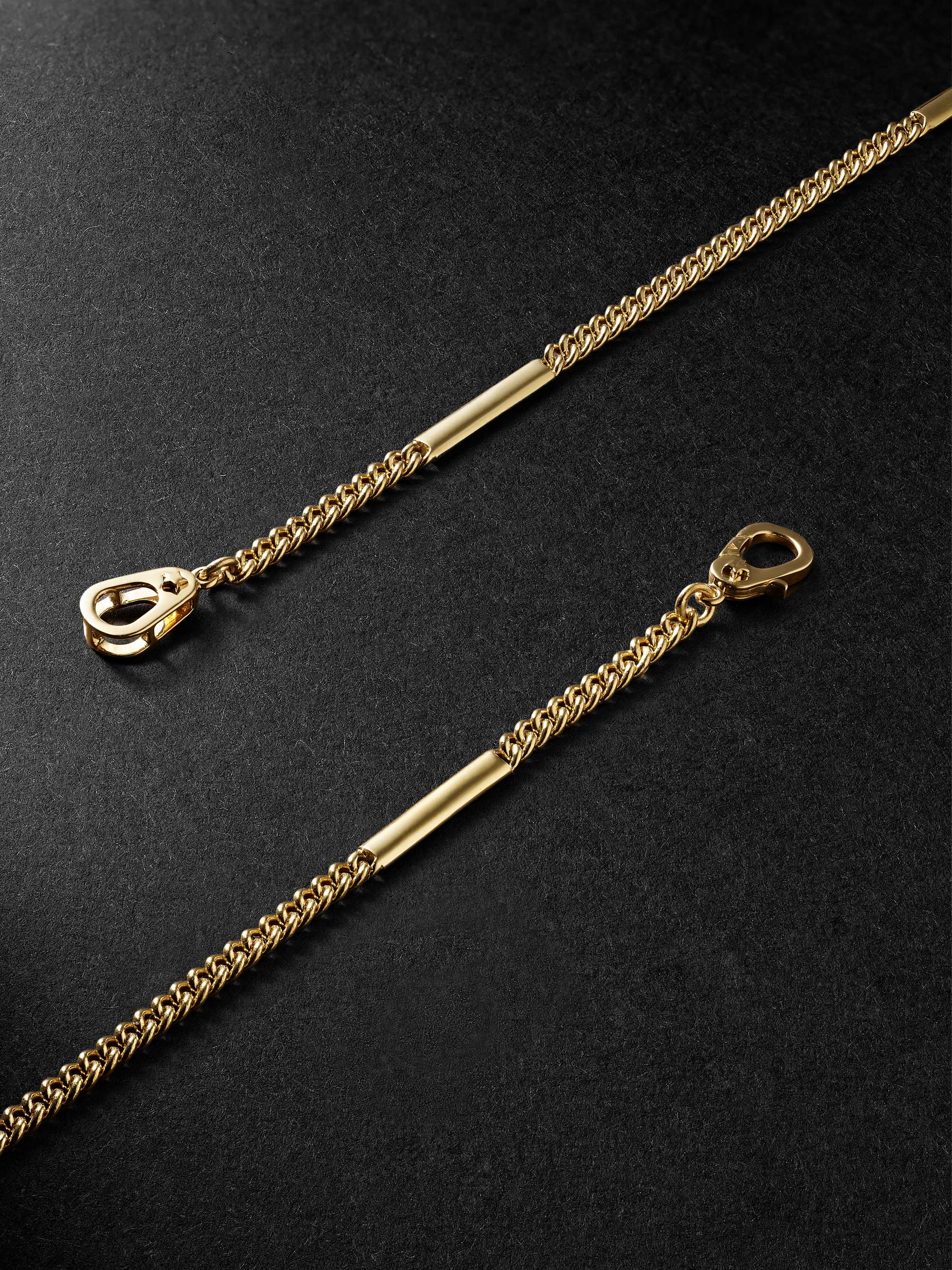 FOUNDRAE Strength Sister Hook Gold Diamond Pendant Necklace