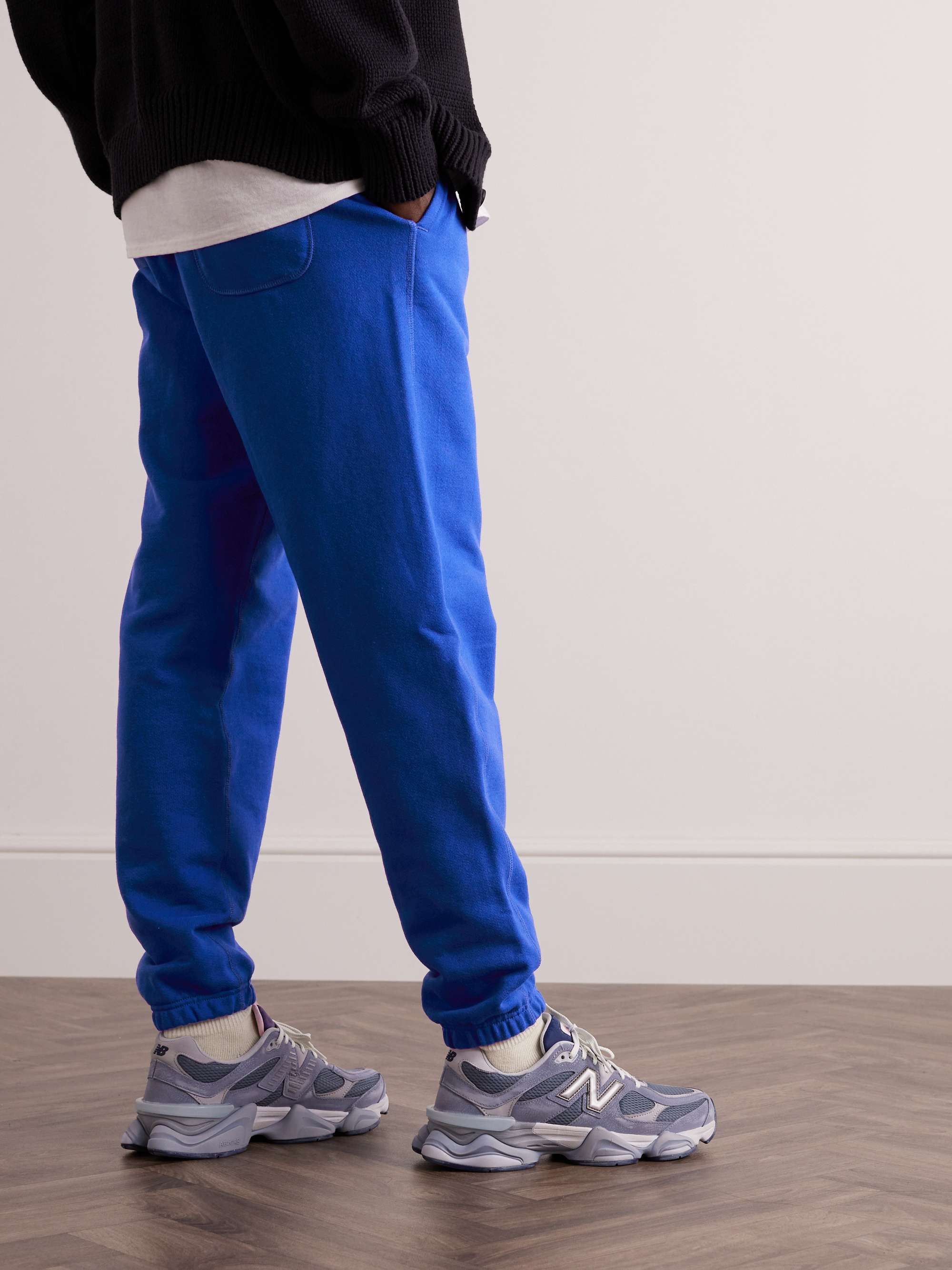 NEW BALANCE MADE in USA Tapered LogoAppliquéd CottonJersey Sweatpants