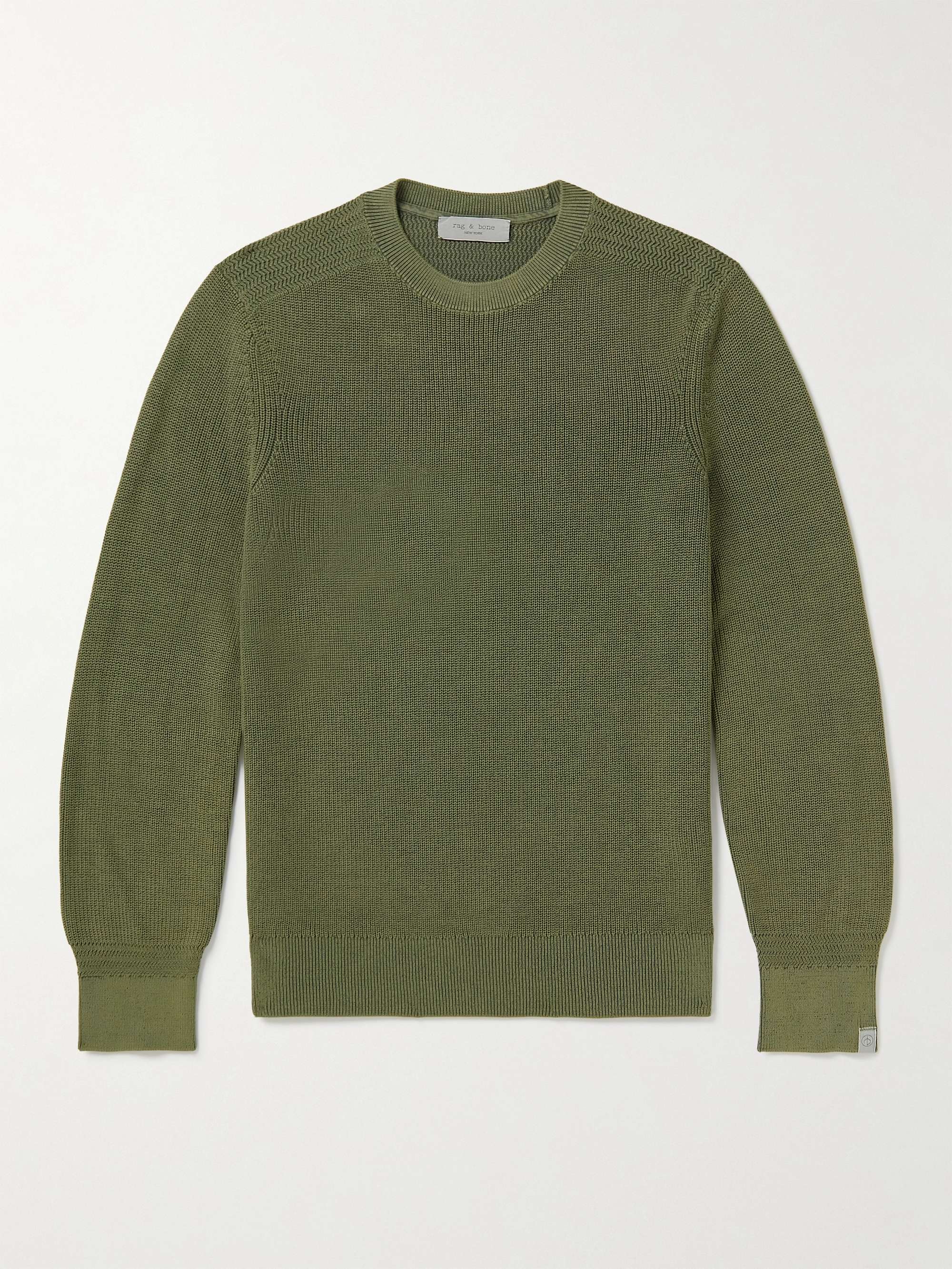 RAG & BONE Dexter Ribbed Cotton Sweater