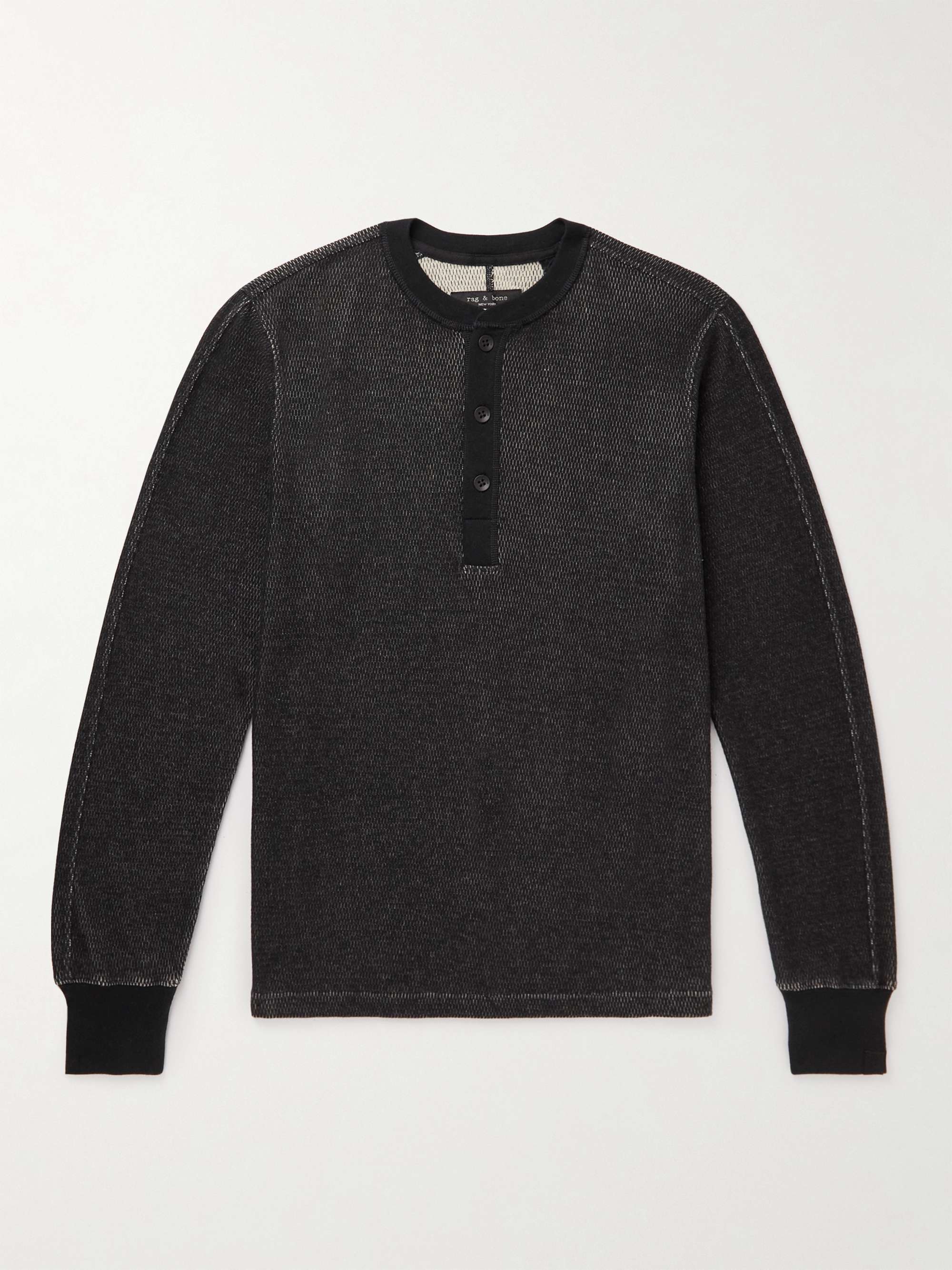 RAG & BONE Cotton-Jersey Henley T-Shirt