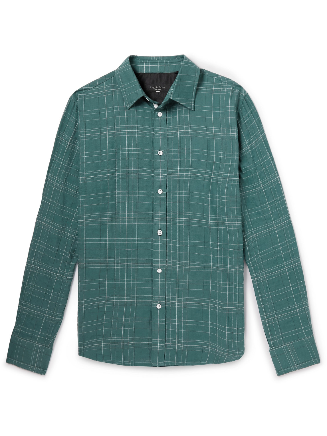 Rag & Bone Gus Plaid Button-up Shirt In Green