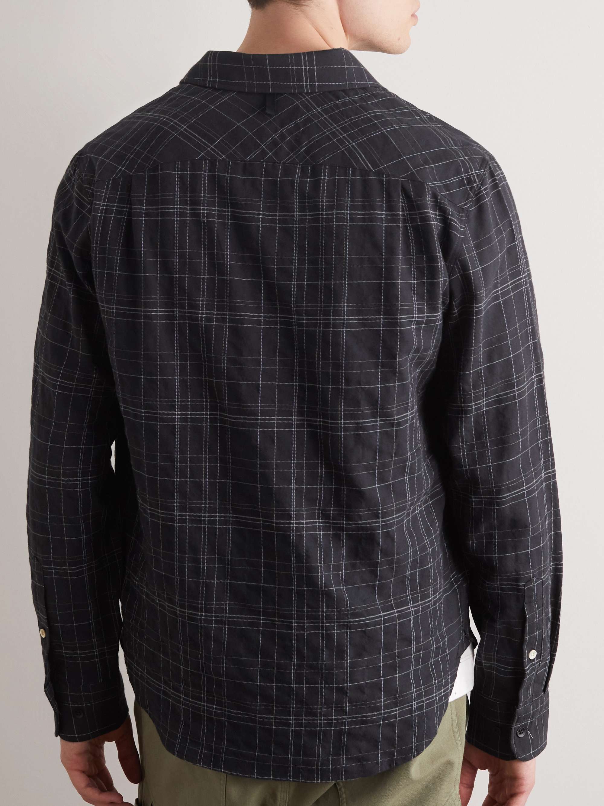 RAG & BONE Gus Checked Cotton-Blend Flannel Shirt