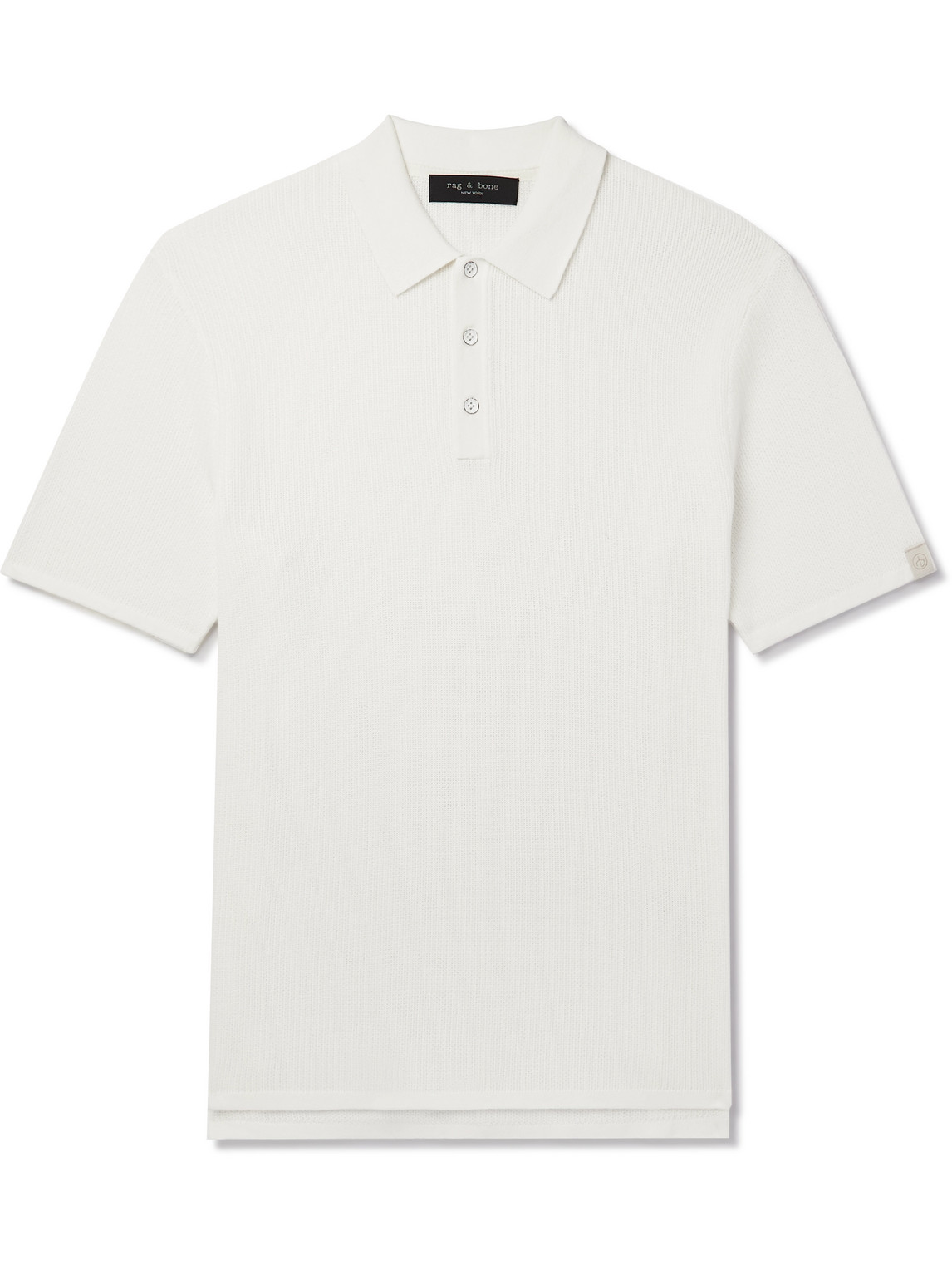 Rag & Bone Cotton-blend Polo Shirt In Neutrals