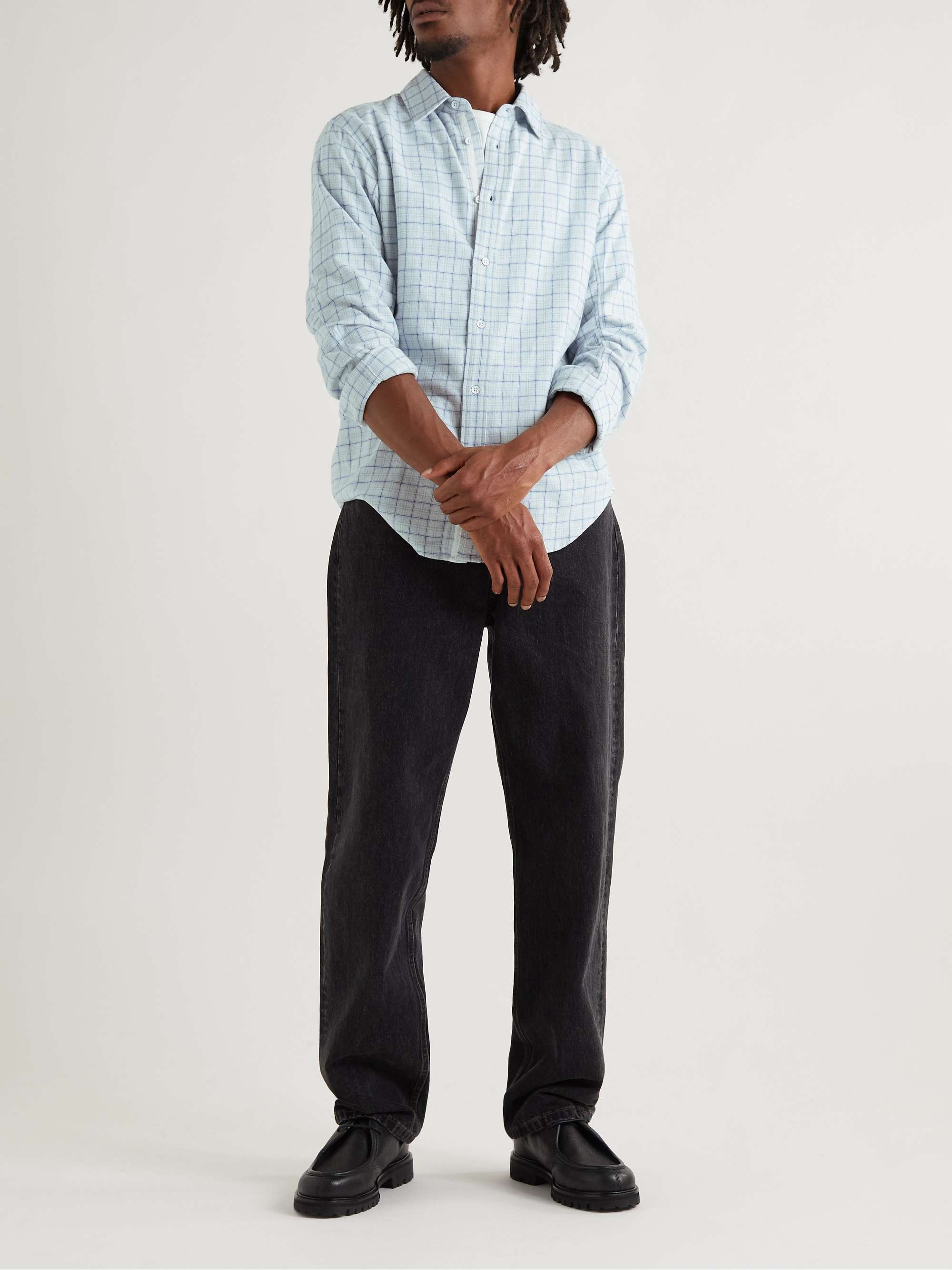 RAG & BONE Fit 2 Checked Cotton-Flannel Shirt