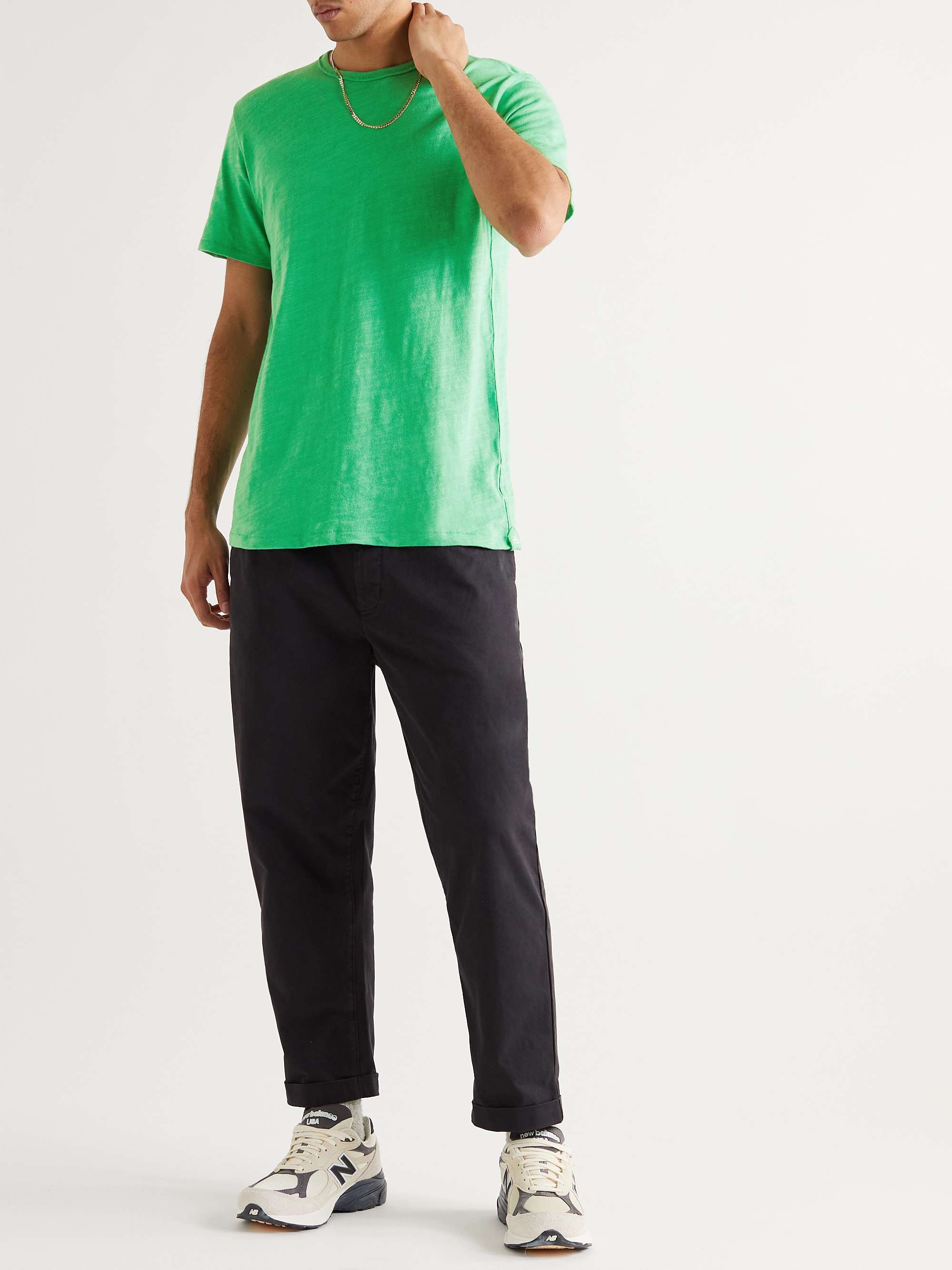 RAG & BONE Classic Flame Oversized Slub Cotton-Jersey T-Shirt