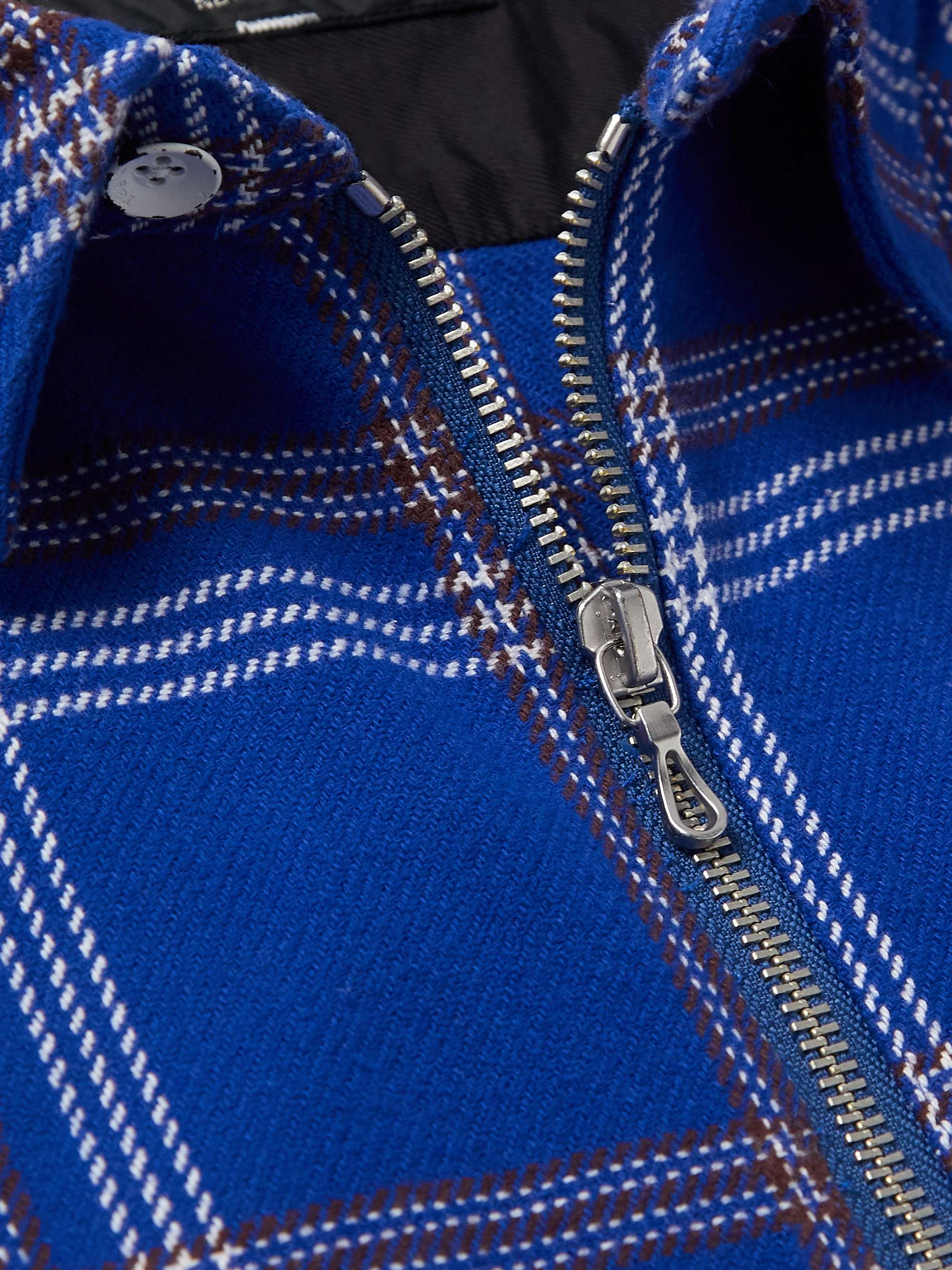 RAG & BONE Dalton Checked Brushed Cotton-Blend Overshirt