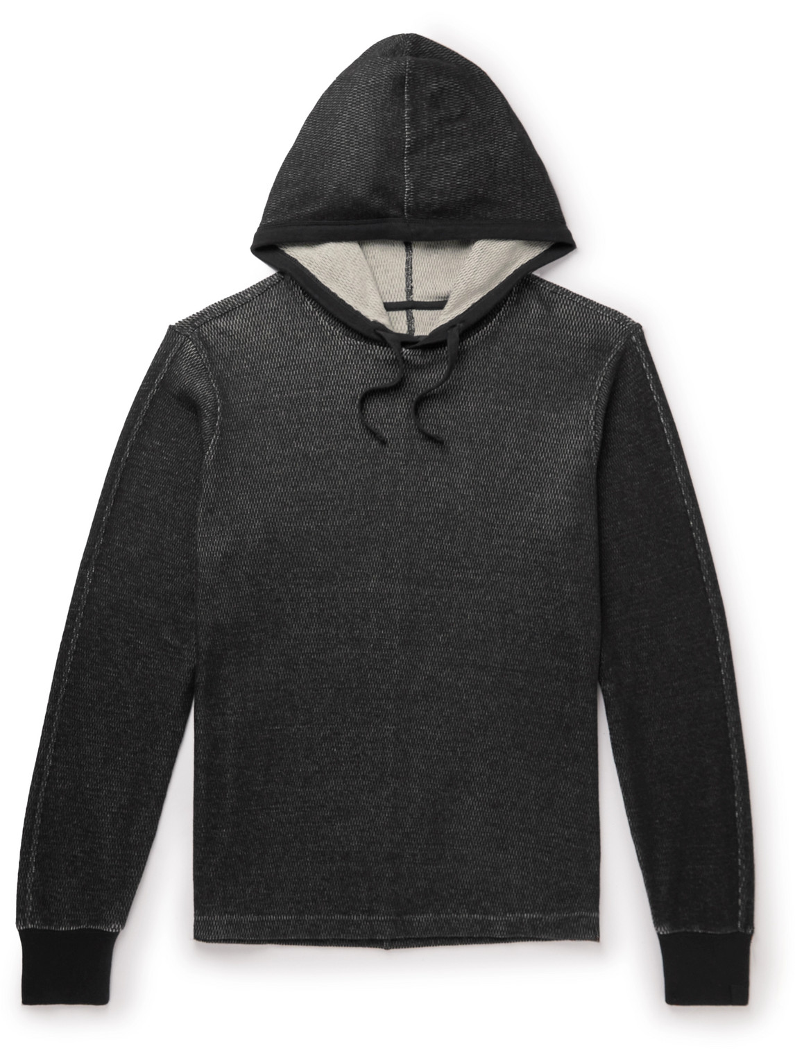 Rag & Bone Collin Cotton-jersey Hoodie In Black