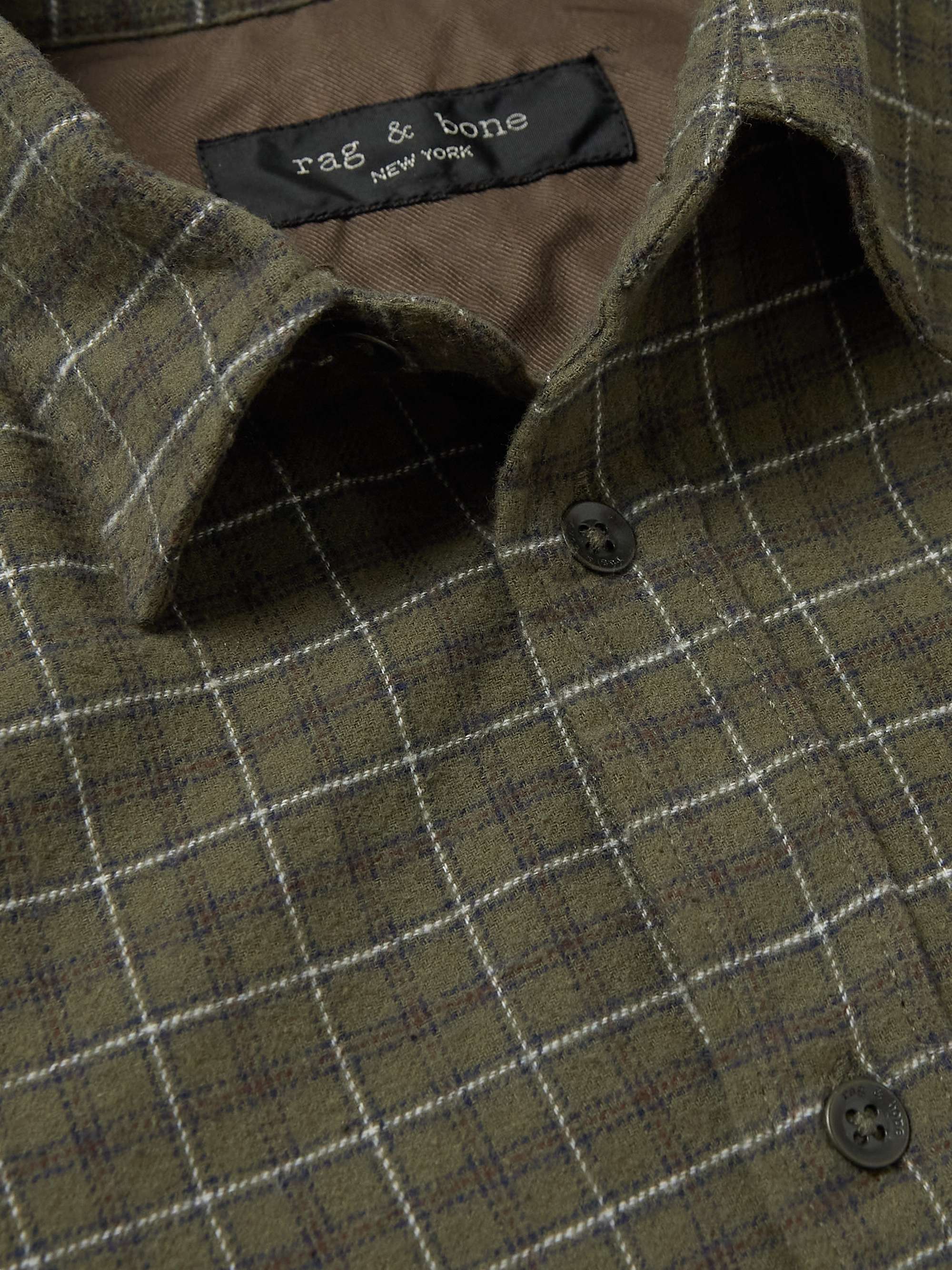 RAG & BONE Fit 2 Checked Cotton-Flannel Shirt