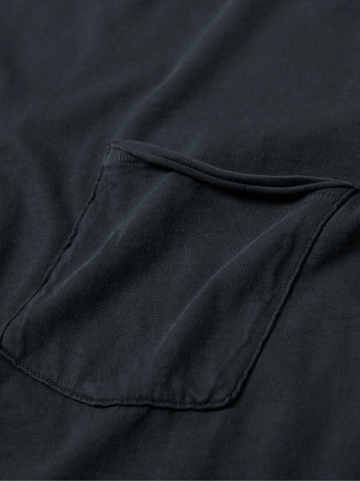 Rag & Bone Miles Pocket Organic-cotton Long-sleeved T-shirt In Dark Grey