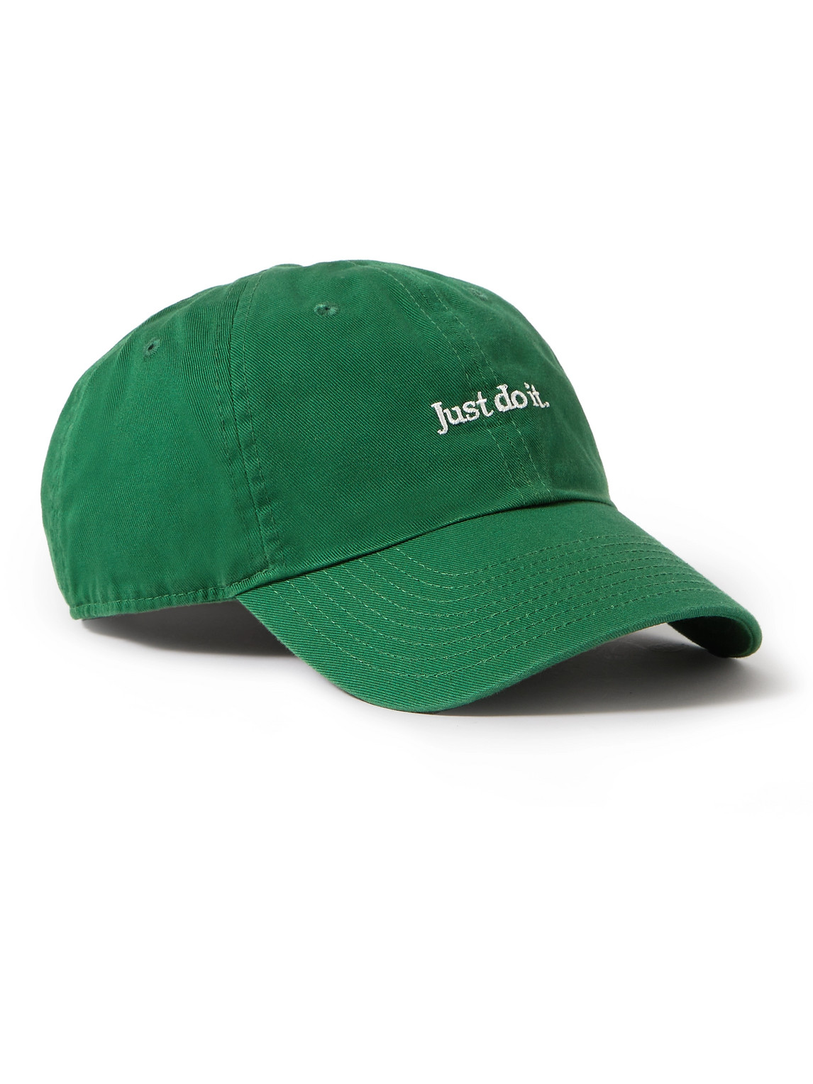 Nike Nsw Embroidered Cottontwill Baseball Cap In Green ModeSens