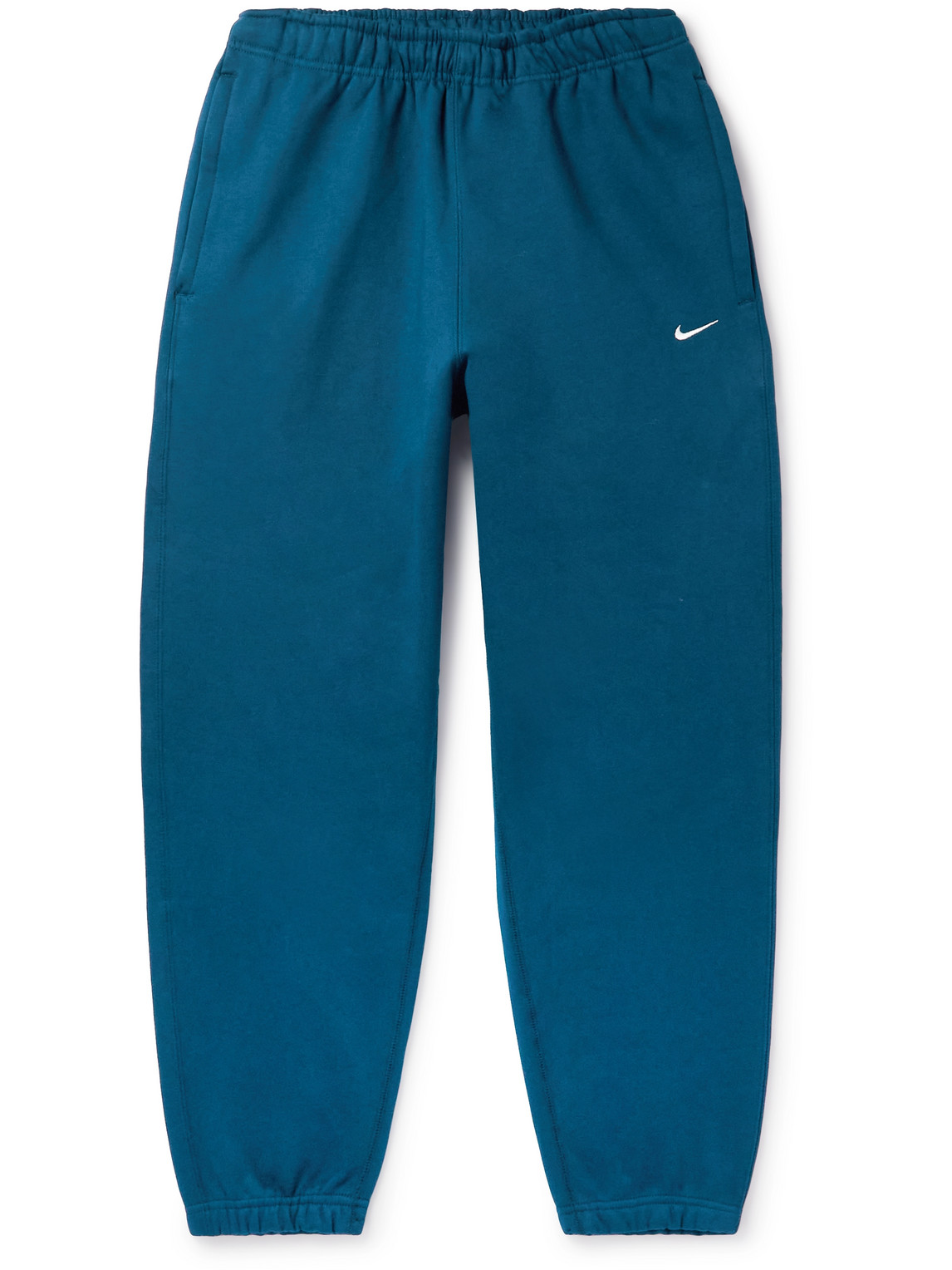 Nike Nrg Tapered Logoembroidered Cottonjersey Sweatpant In Blue