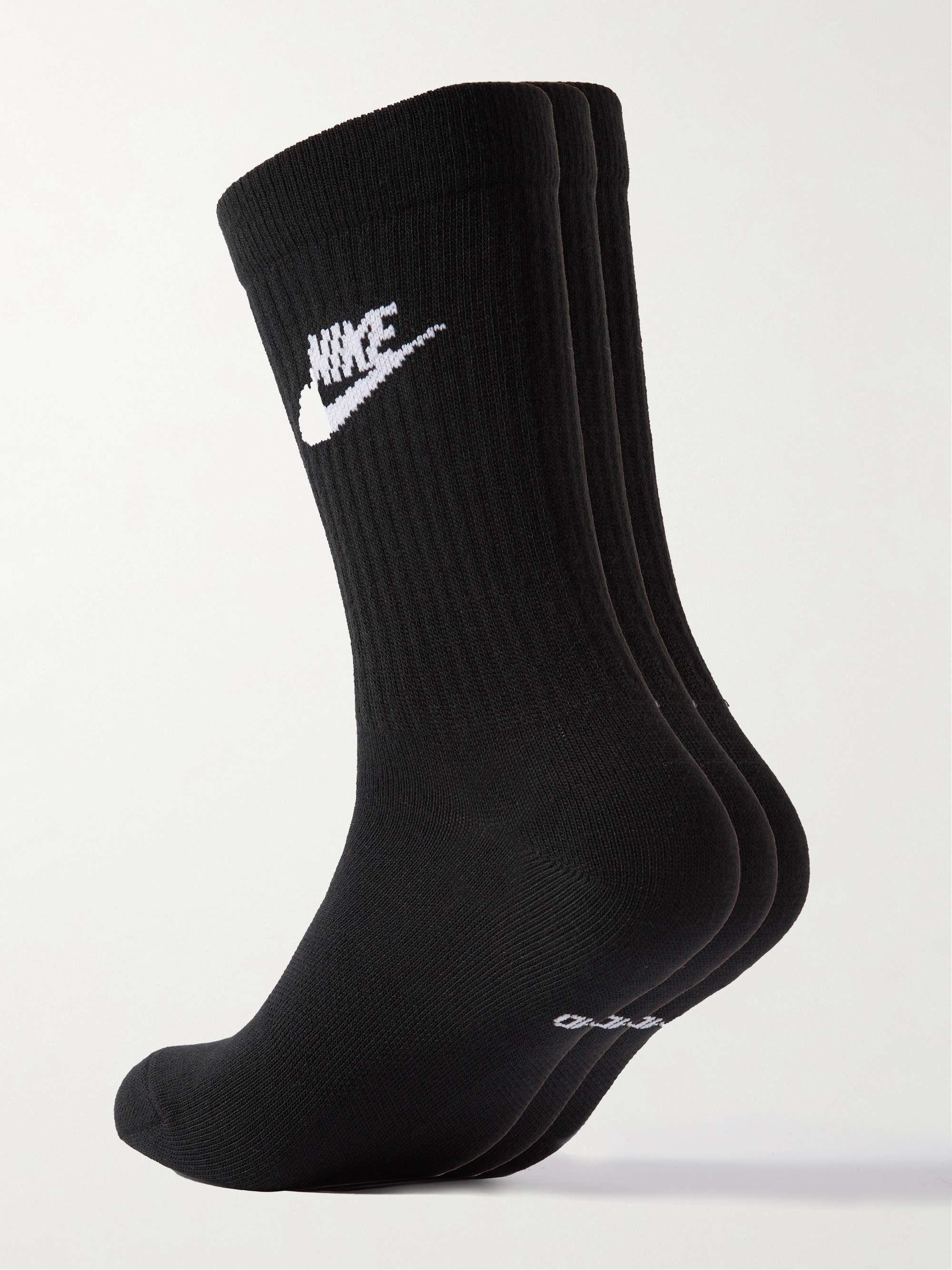 NIKE Three-Pack Nike Sportswear Everyday Essential Recycled Dri-FIT Socks