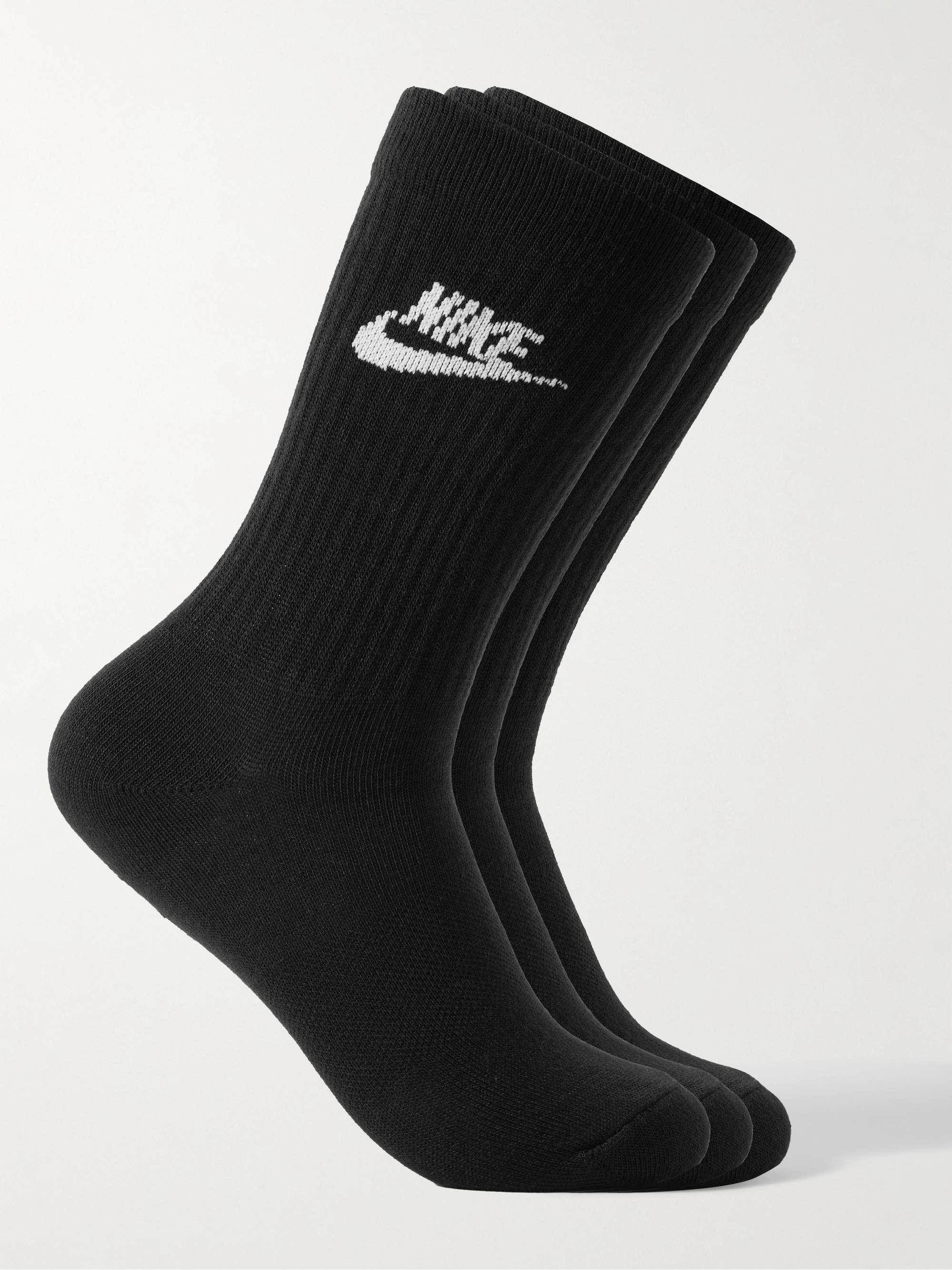 NIKE Three-Pack Nike Sportswear Everyday Essential Recycled Dri-FIT Socks