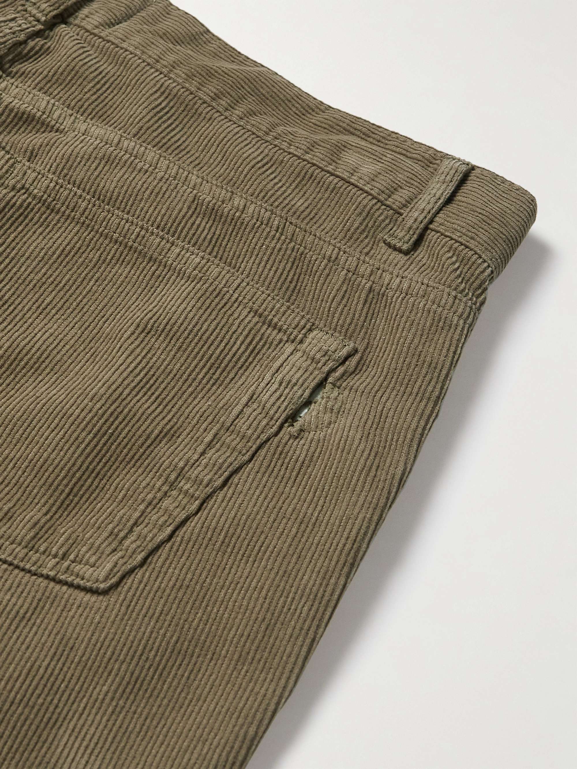 FOLK Straight-Leg Cotton-Corduroy Trousers