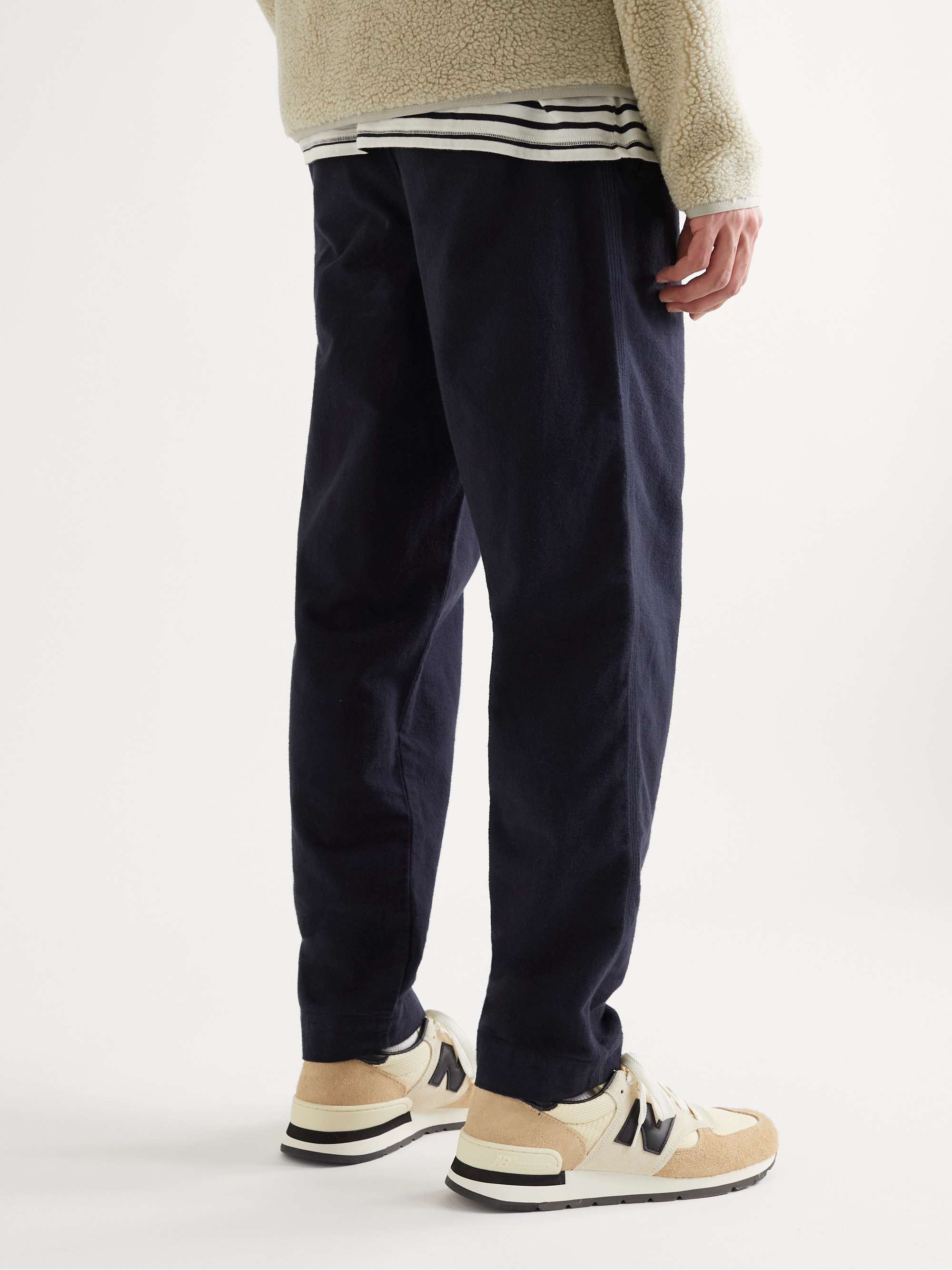 FOLK Assembly Tapered Pleated CottonMoleskin Trousers for Men MR PORTER
