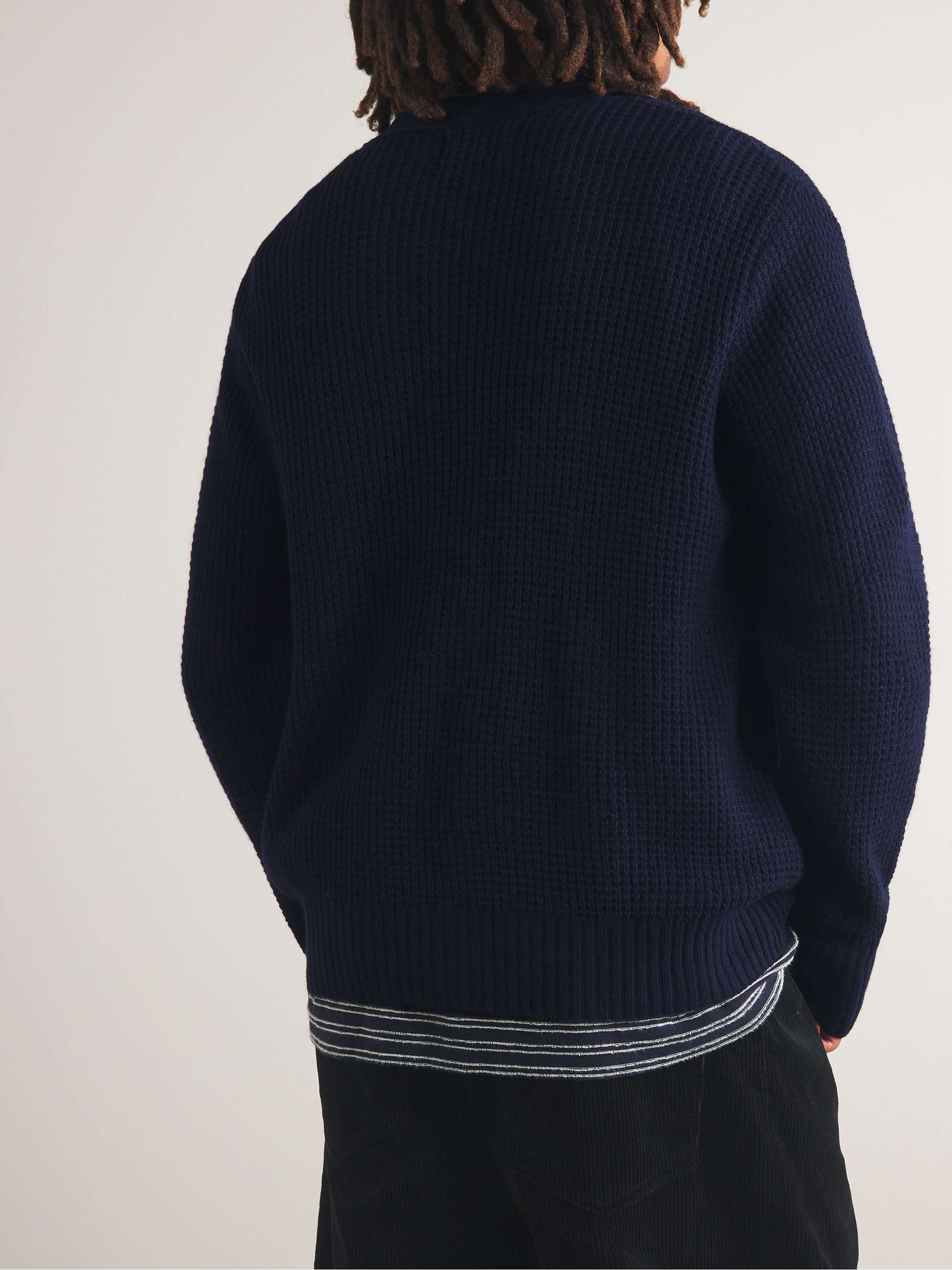 FOLK WaffleKnit Cardigan for Men MR PORTER