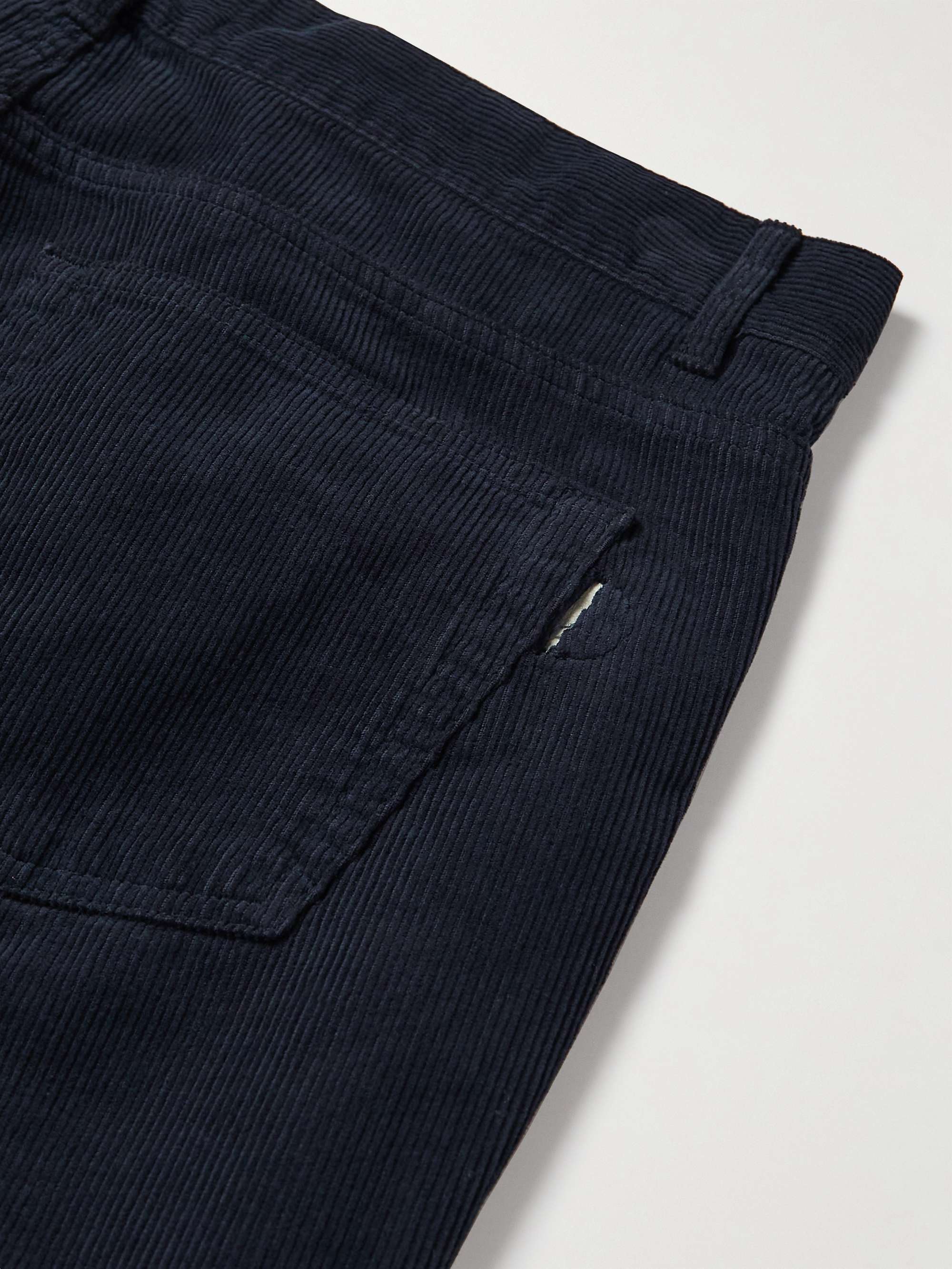 FOLK Straight-Leg Cotton-Corduroy Trousers