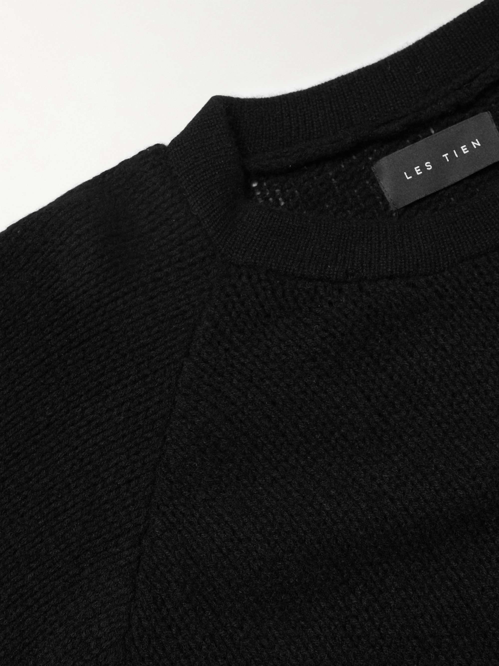 LES TIEN Distressed Cashmere Sweater