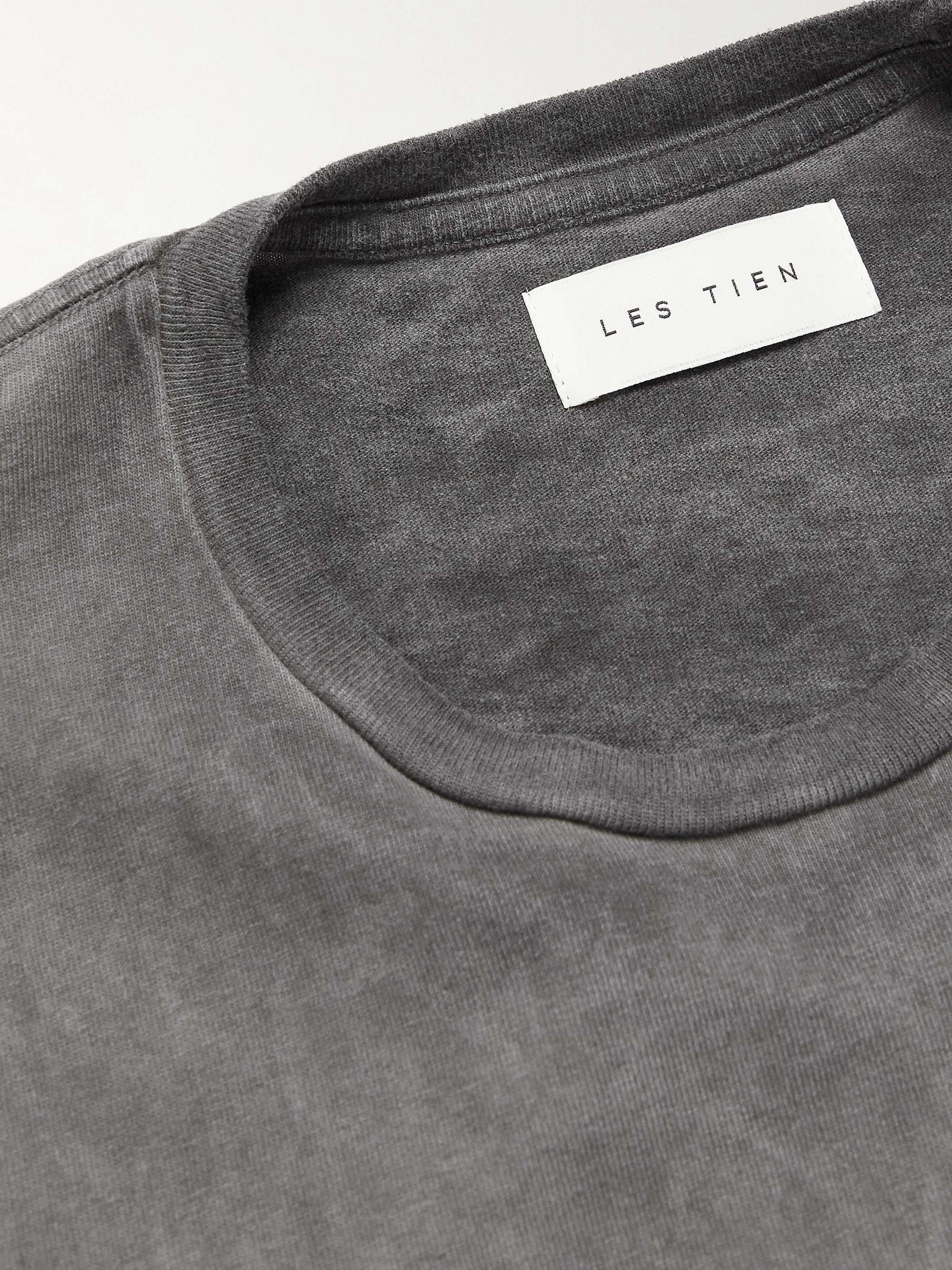 LES TIEN Distressed Cotton-Jersey T-Shirt for Men | MR PORTER