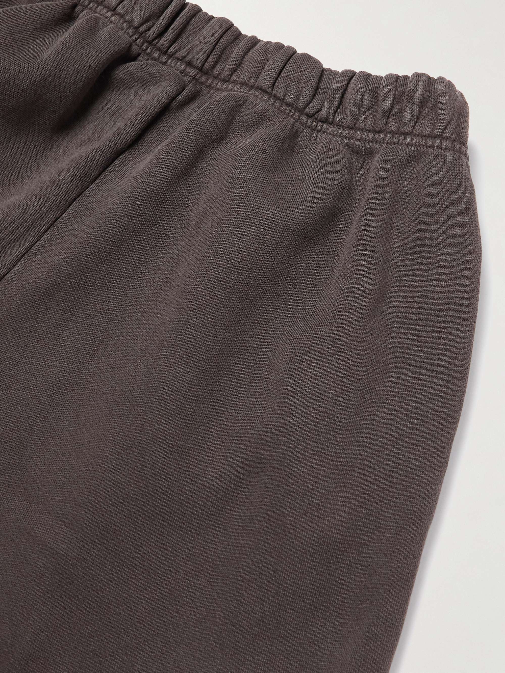 LES TIEN Straight-Leg Cotton-Jersey Drawstring Cargo Trousers