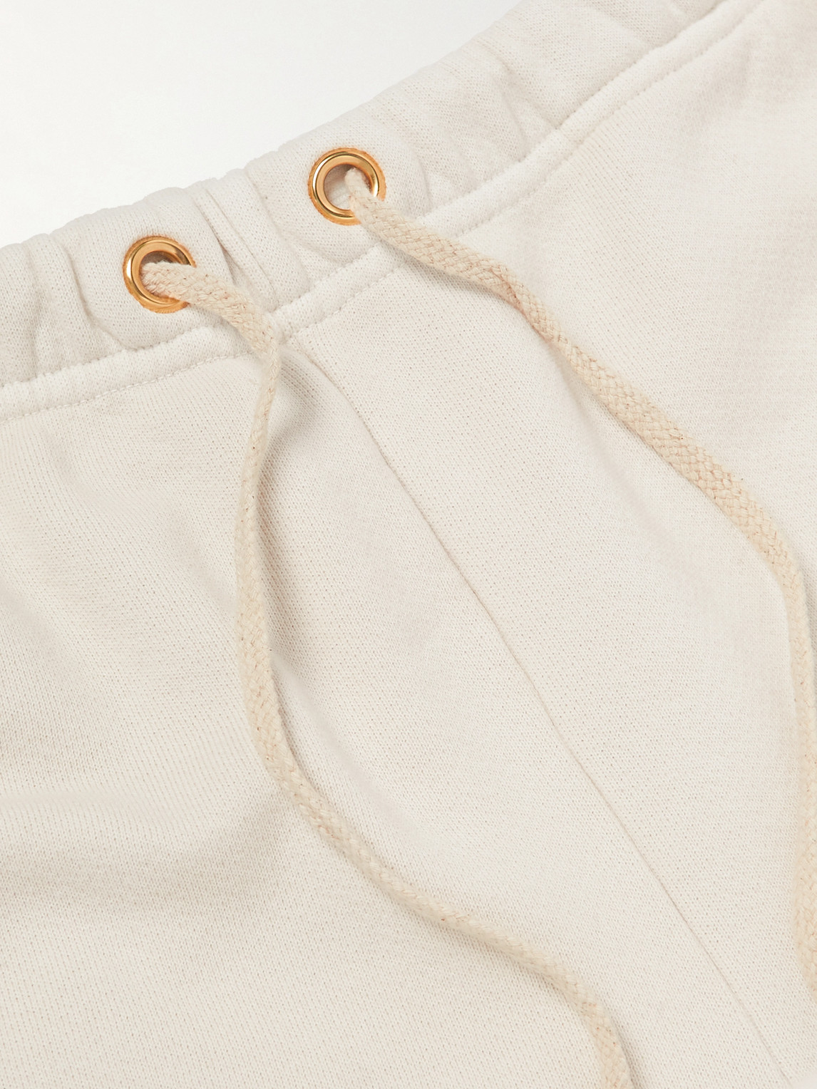 Shop Les Tien Cotton-jersey Sweatpants In Neutrals