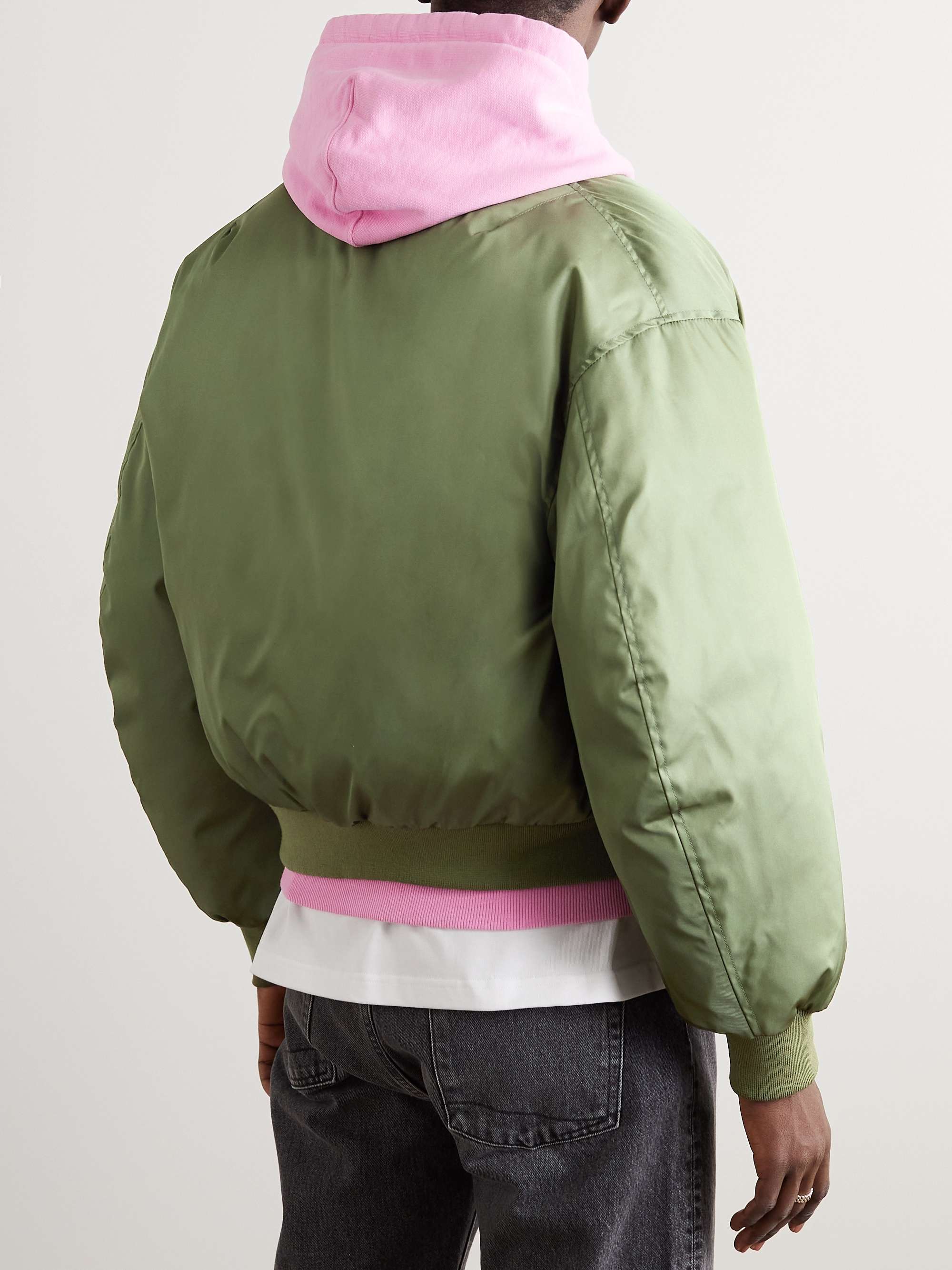 JOHN ELLIOTT Andes Nylon Down Bomber Jacket