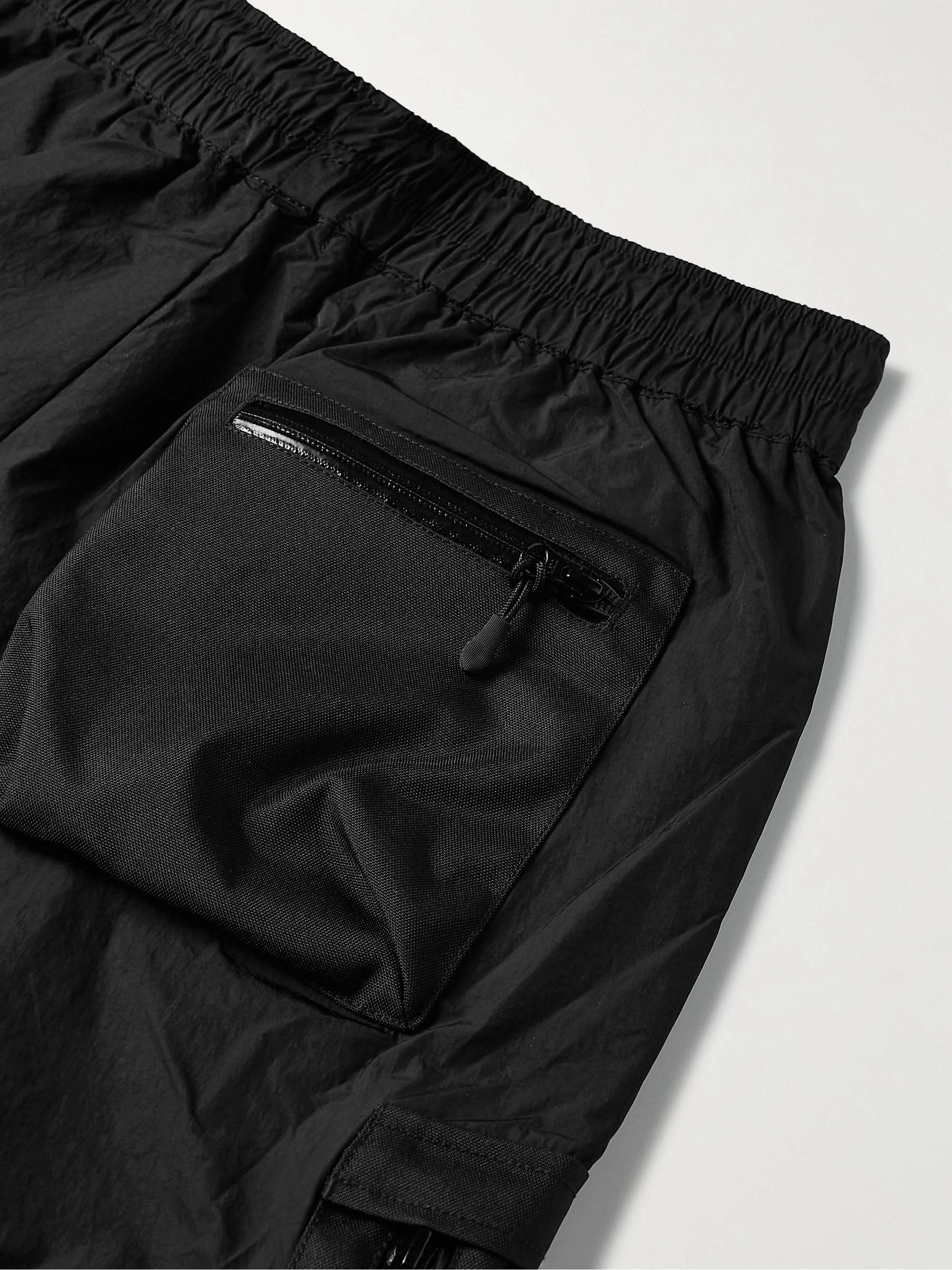 JOHN ELLIOTT Himalayan Straight-Leg Canvas-Panelled Nylon Cargo Trousers