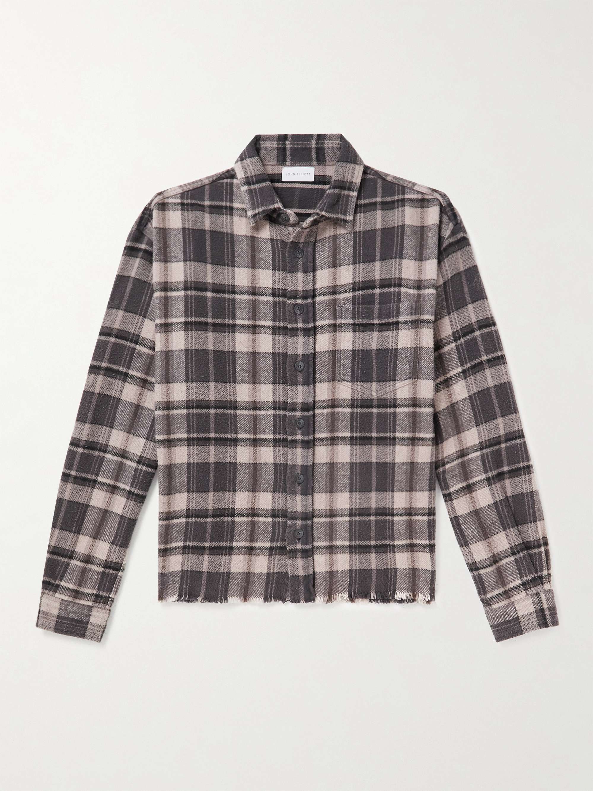 JOHN ELLIOTT Hemi Checked Cotton-Flannel Shirt for Men | MR PORTER