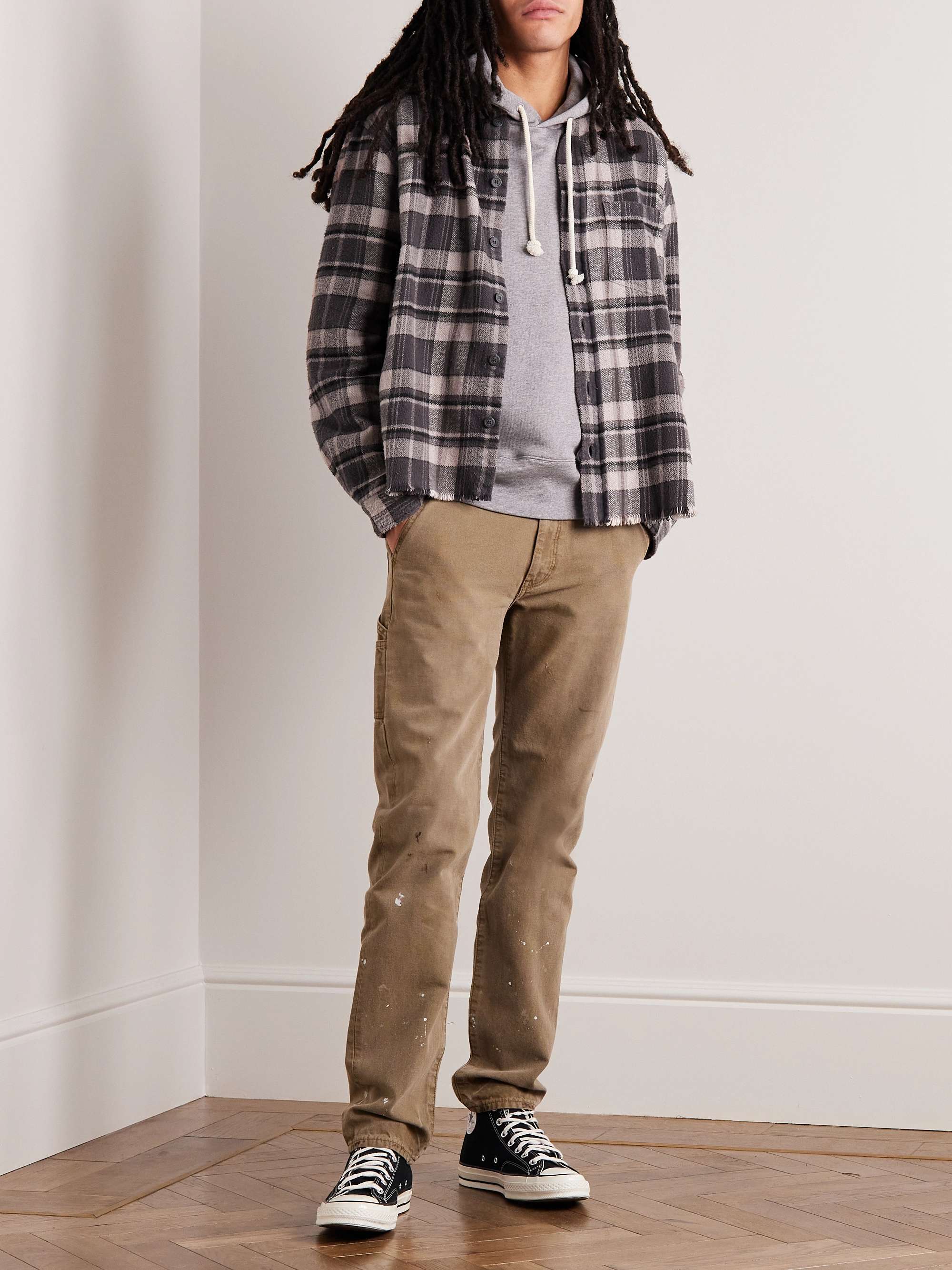 JOHN ELLIOTT Hemi Checked Cotton-Flannel Shirt