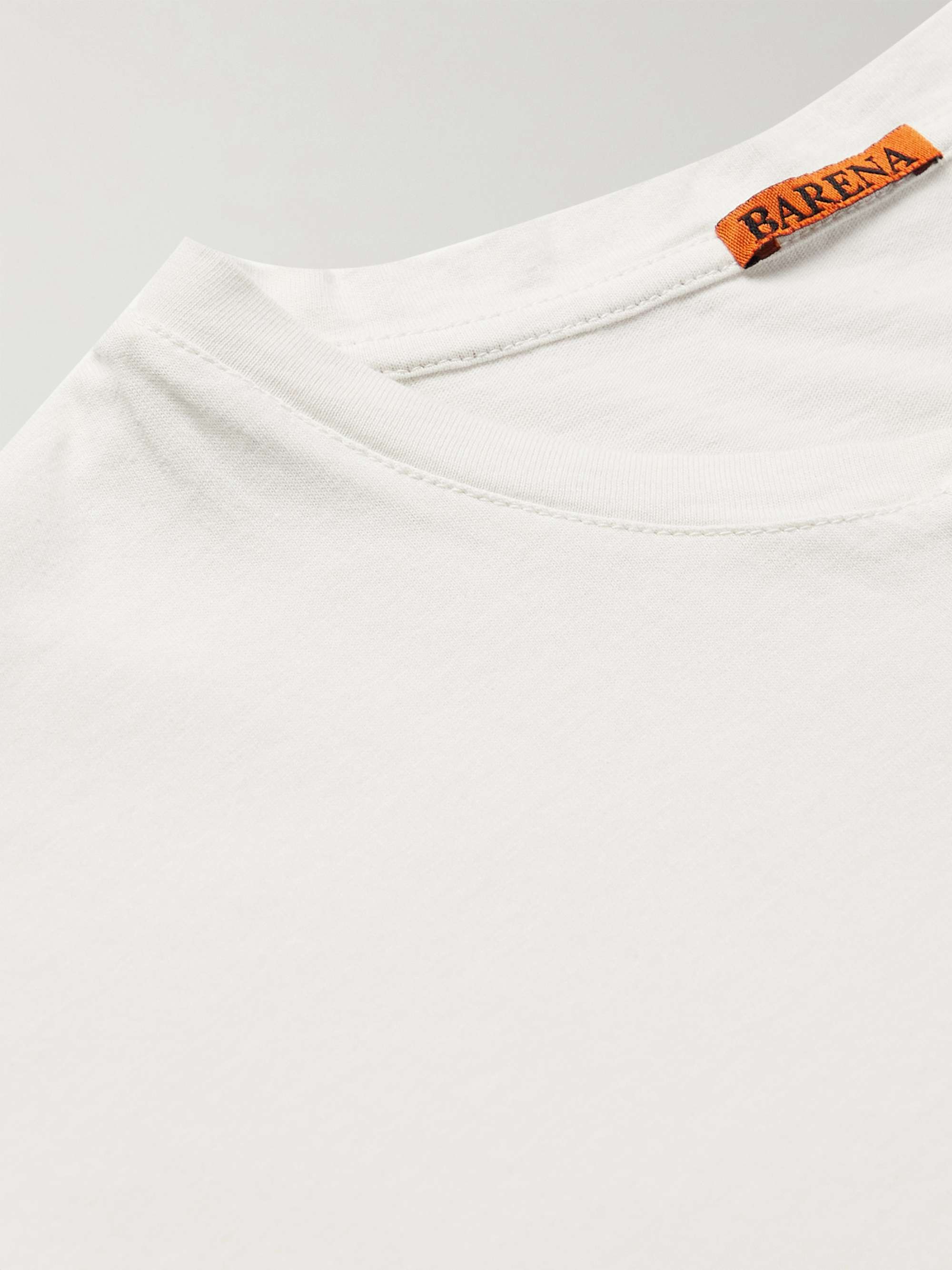 BARENA Cotton-Jersey Henley T-Shirt