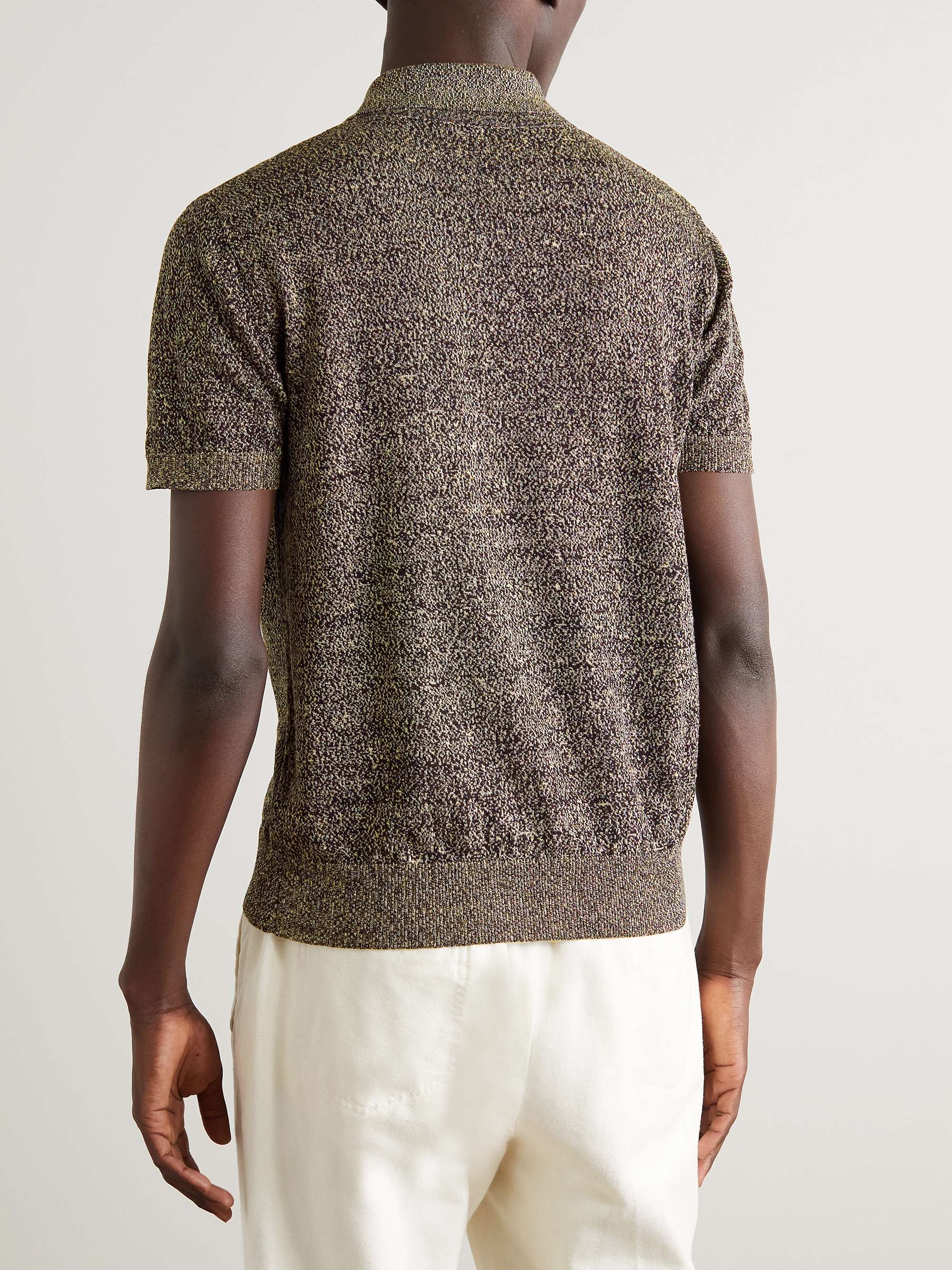 BARENA Marco Slim-Fit Linen and Cotton-Blend Polo Shirt