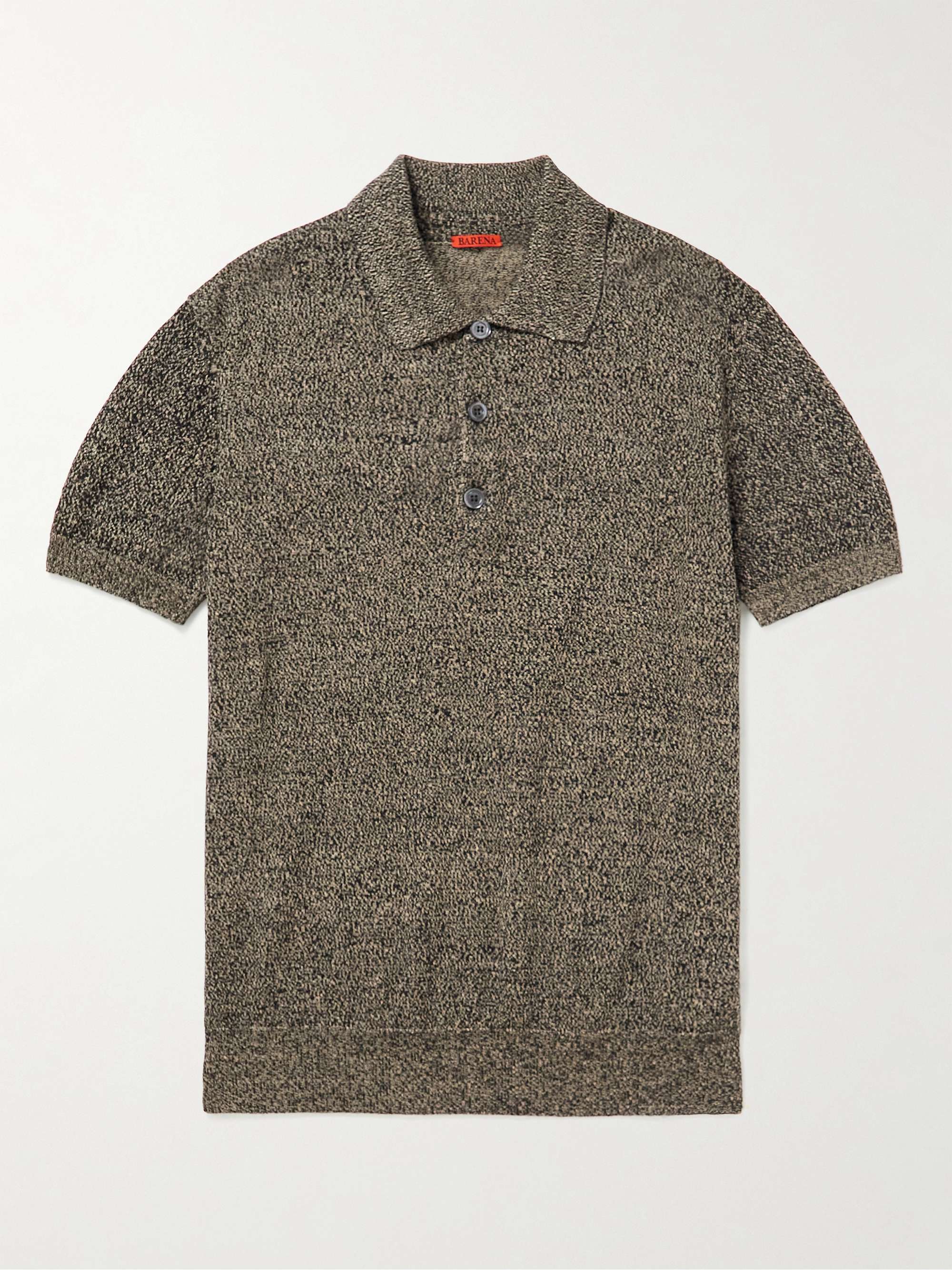 BARENA Marco Slim-Fit Linen and Cotton-Blend Polo Shirt