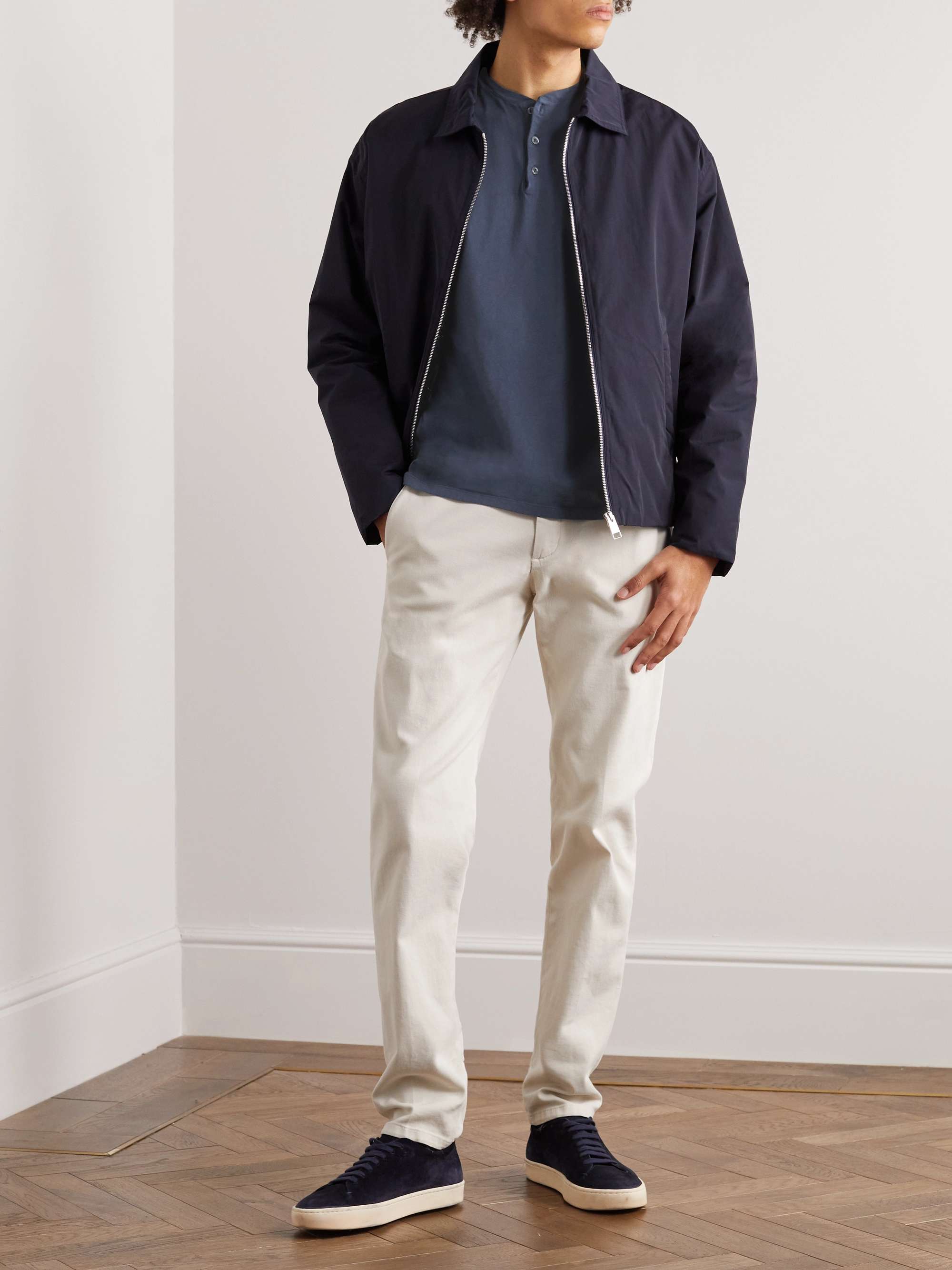 BARENA Cotton-Jersey Henley T-Shirt