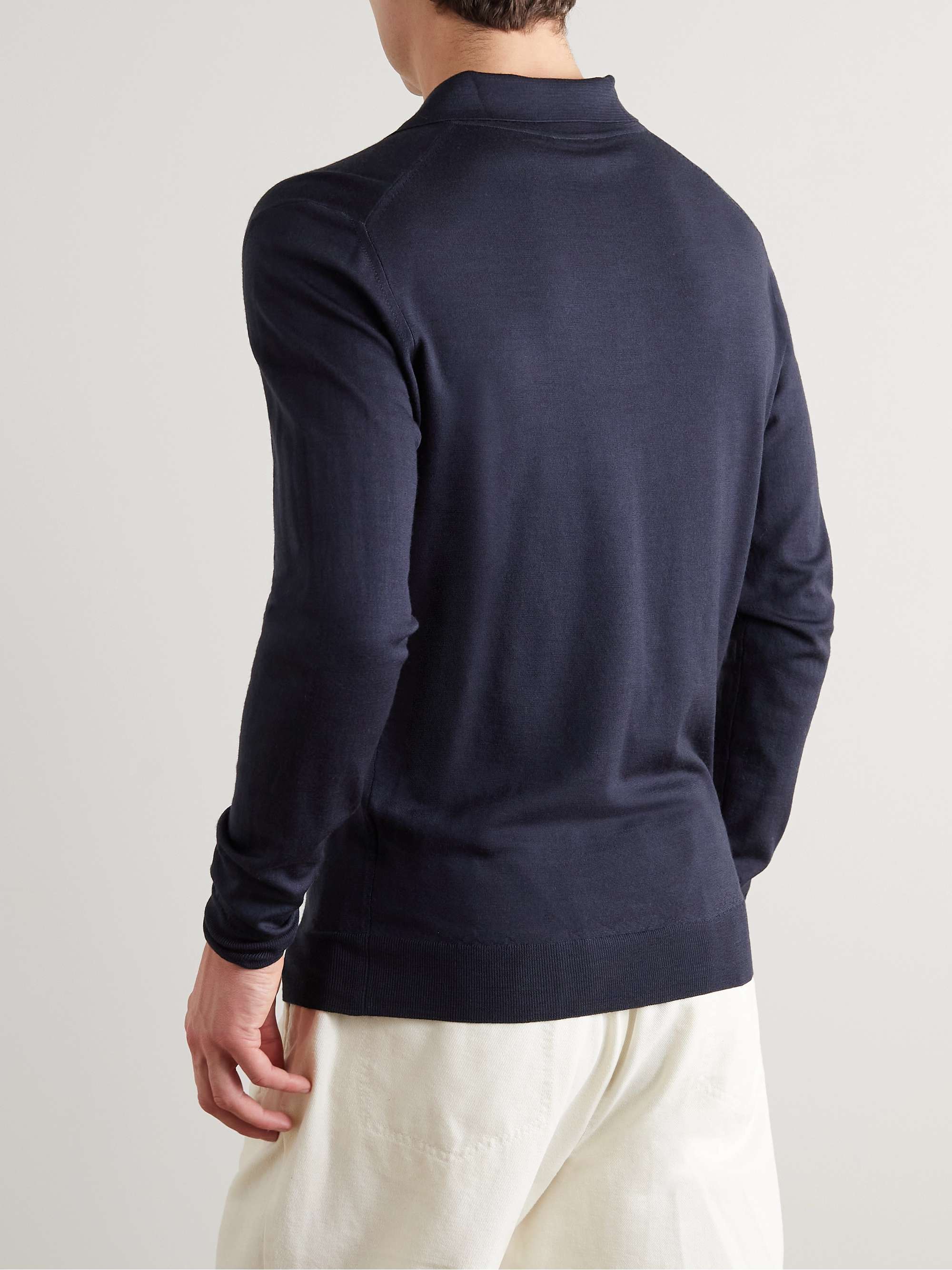 BARENA Slim-Fit Pevaron Merino Wool Polo Shirt