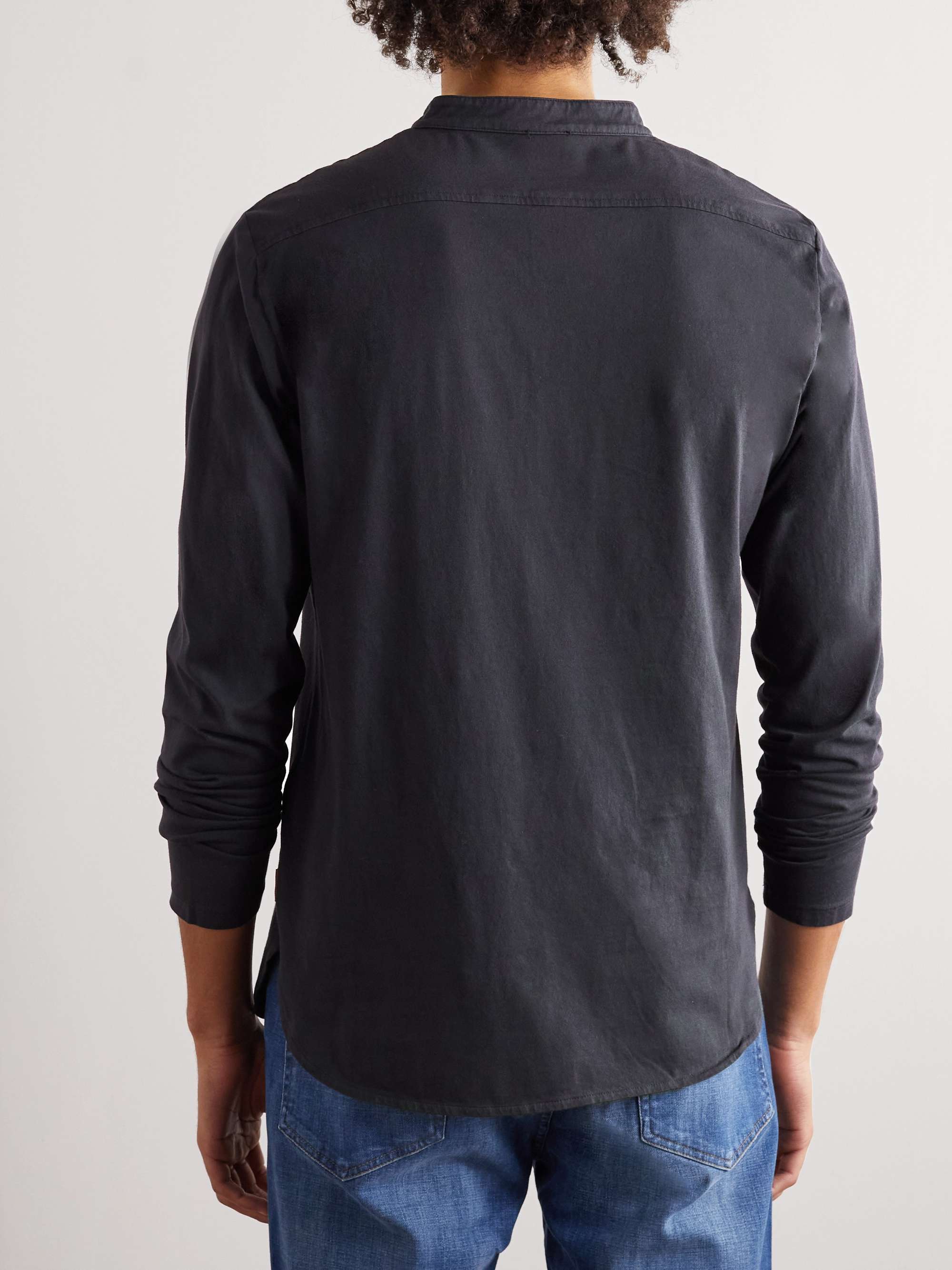 BARENA Cotton-Jersey Henley T-Shirt