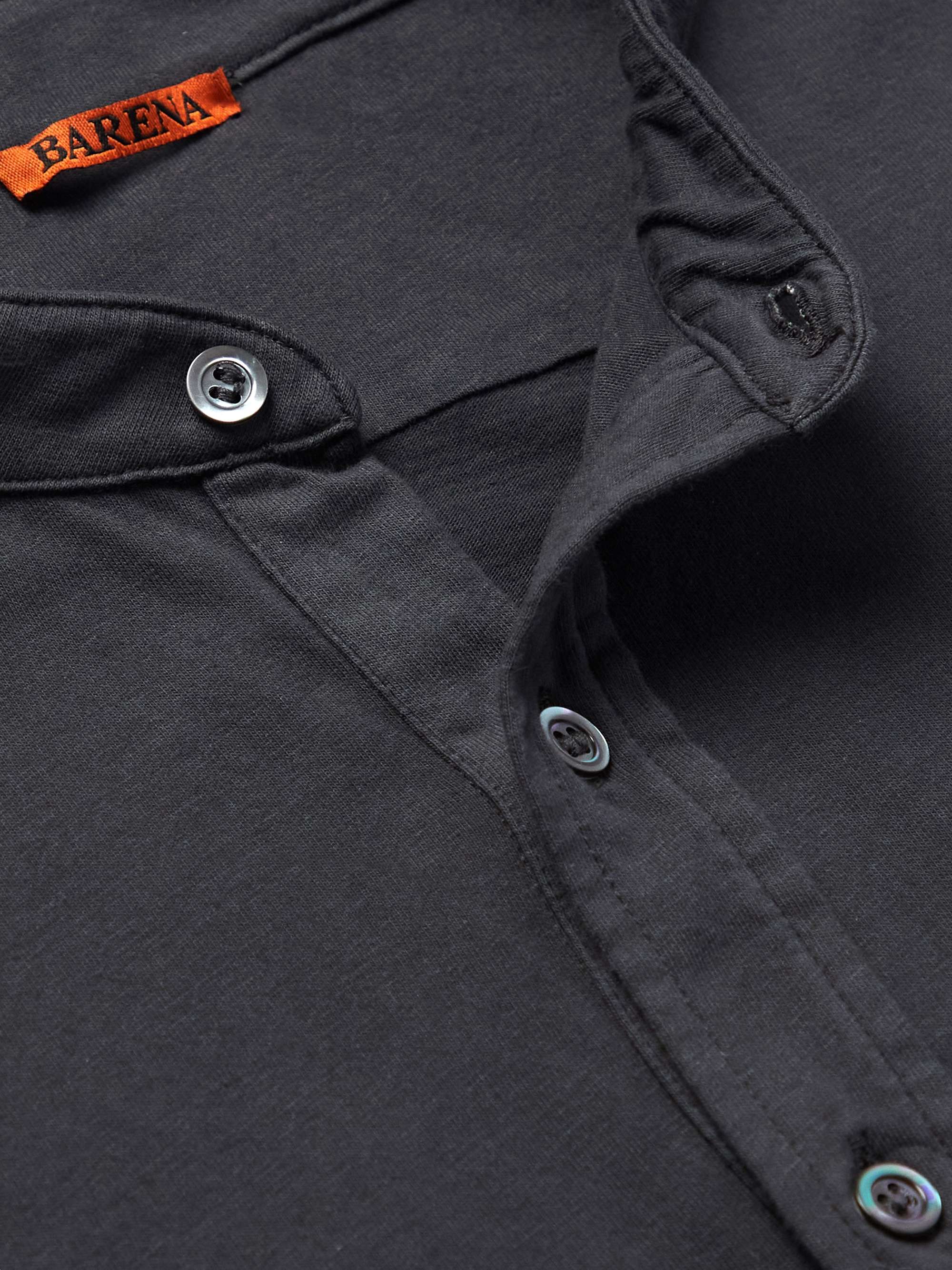 BARENA Cotton-Jersey Henley T-Shirt