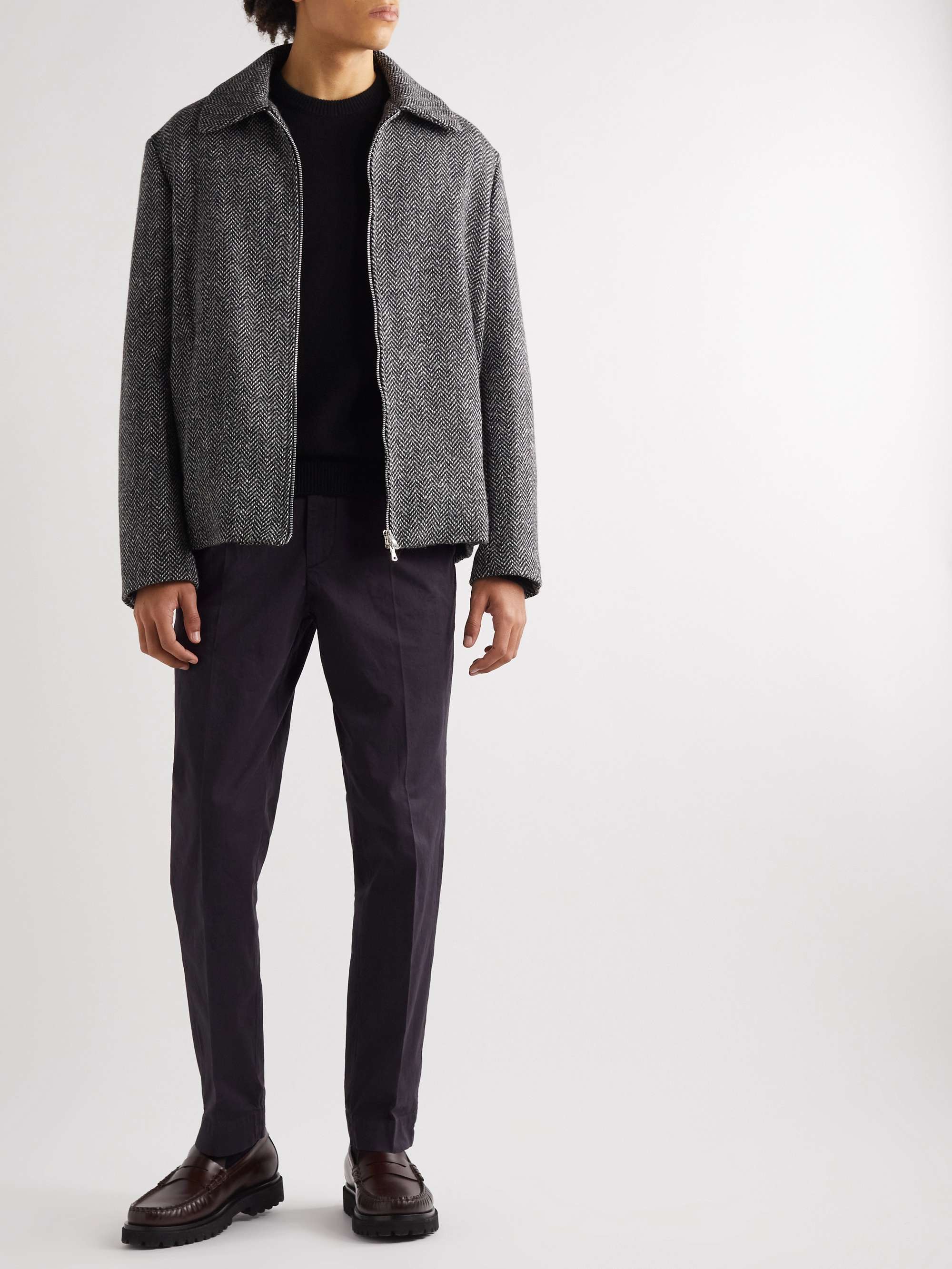 Straight-Leg Woven Trousers