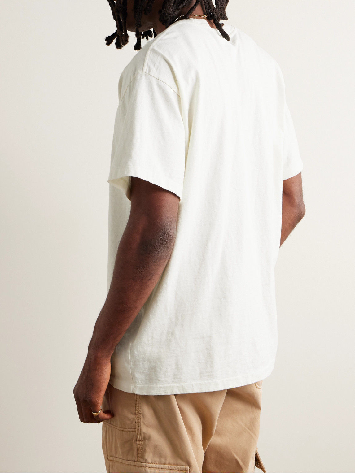 John Elliott Off-white Cotton T-shirt In Neutrals