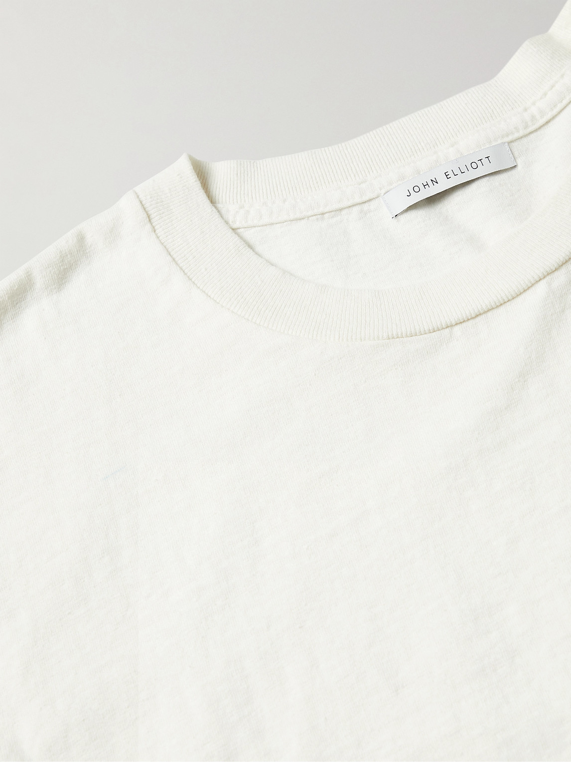 John Elliott Off-white Cotton T-shirt In Neutrals