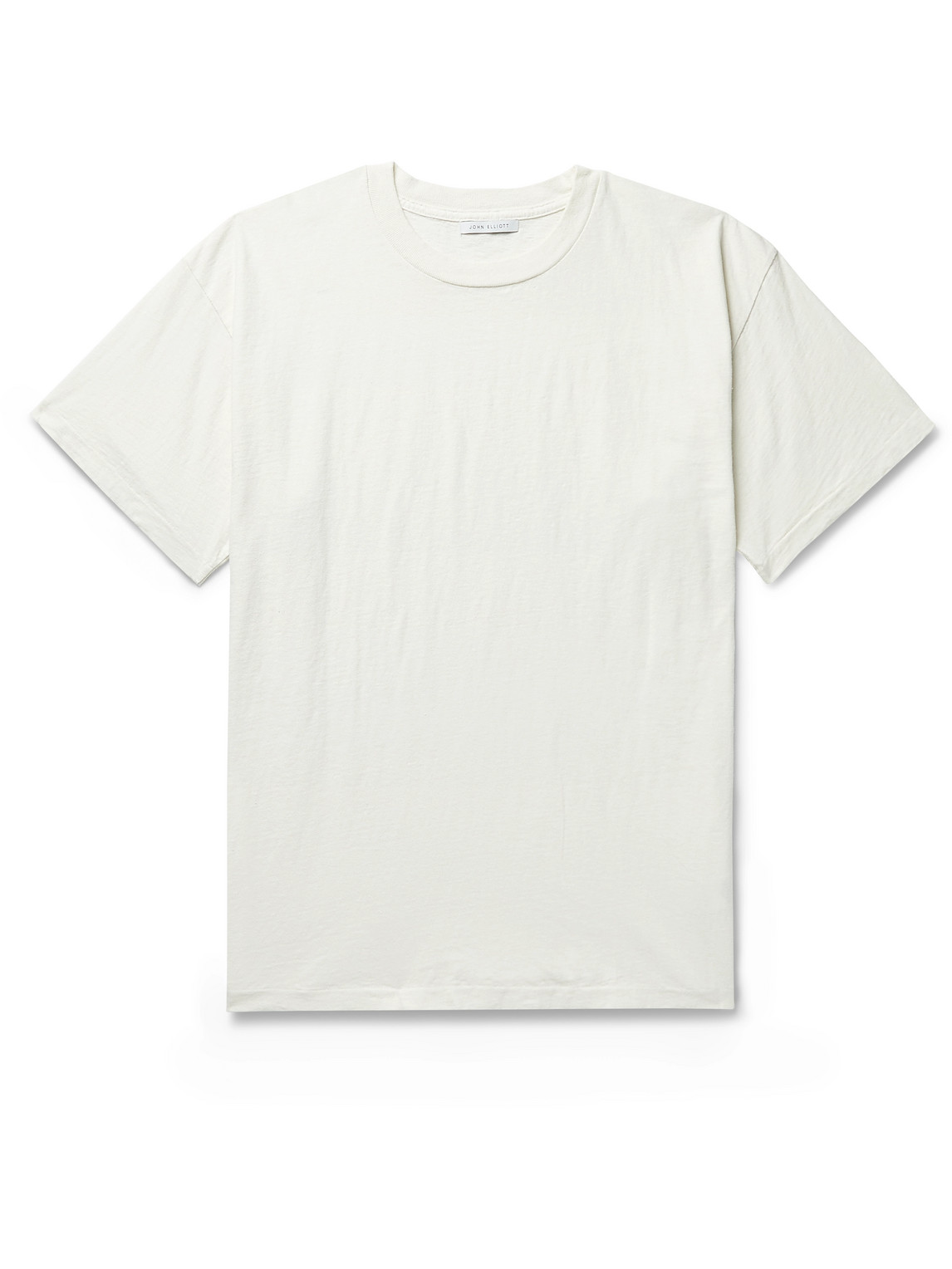 John Elliott Off-white Cotton T-shirt In Salt