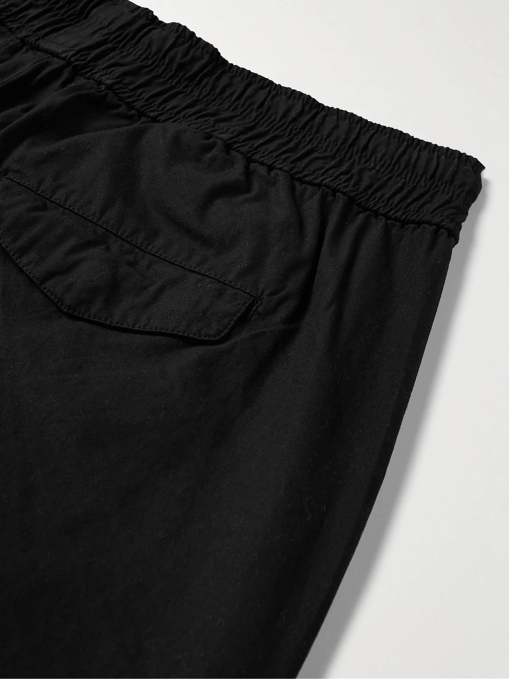 JOHN ELLIOTT Straight-Leg Sateen Drawstring Cargo Trousers