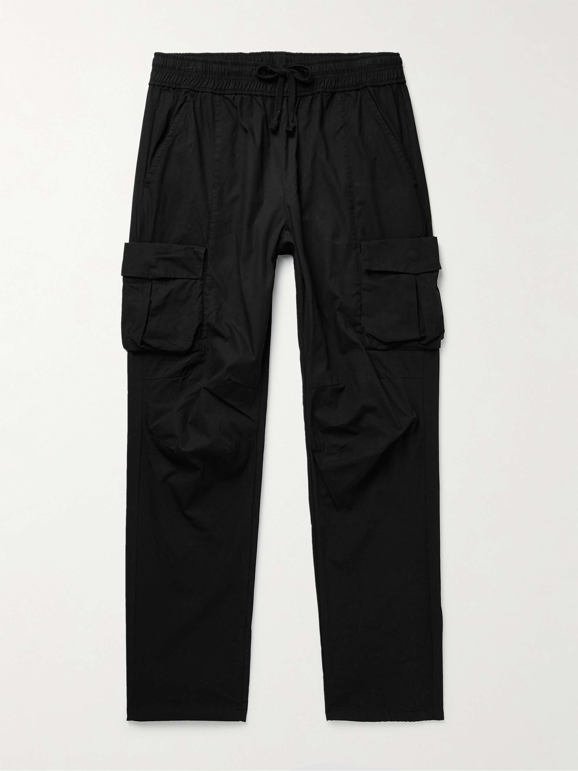 JOHN ELLIOTT Straight-Leg Sateen Drawstring Cargo Trousers for Men