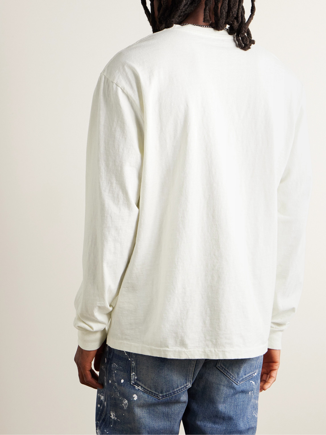 Shop John Elliott University Cotton-jersey T-shirt In Neutrals