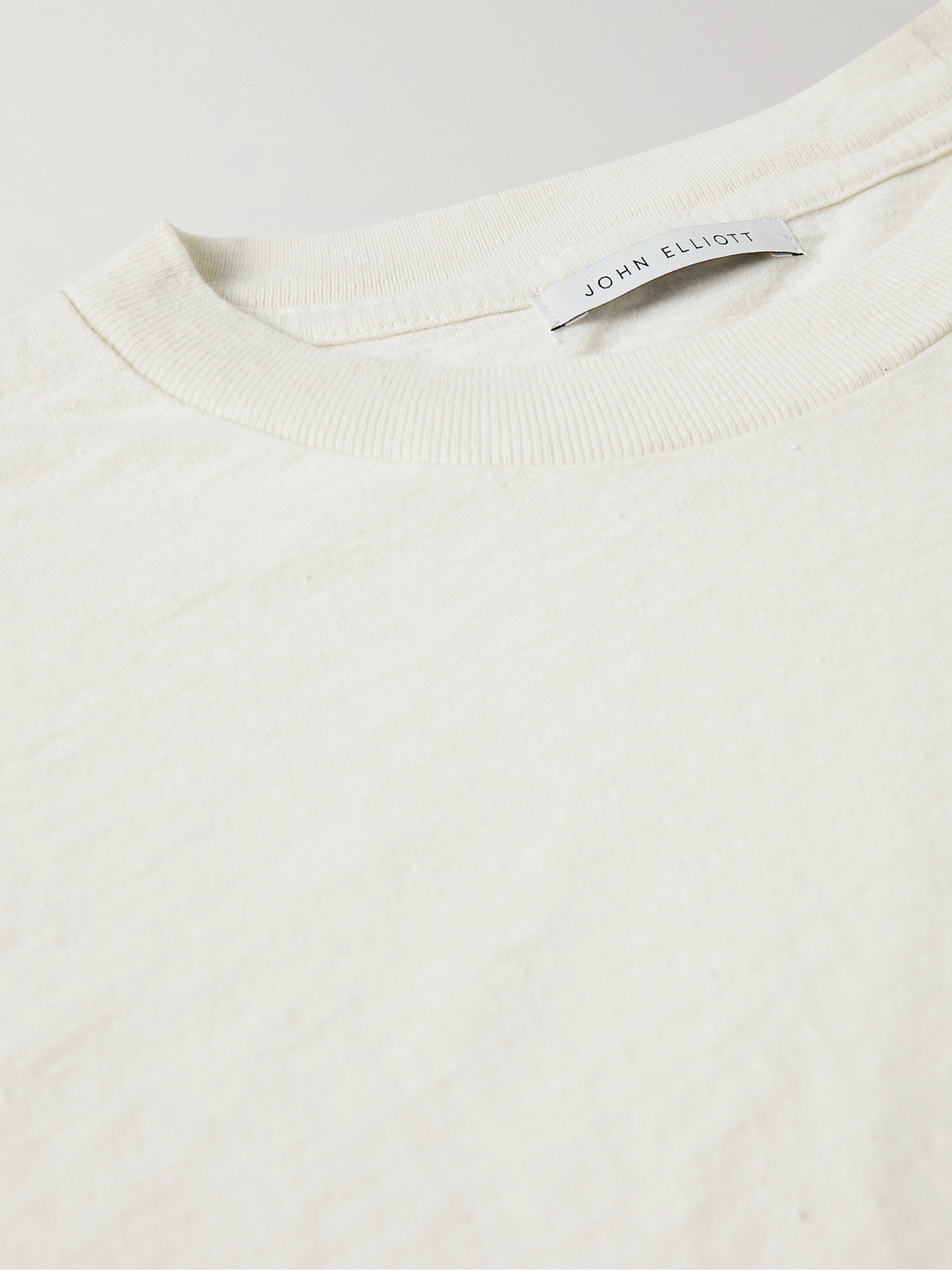 Shop John Elliott University Cotton-jersey T-shirt In Neutrals