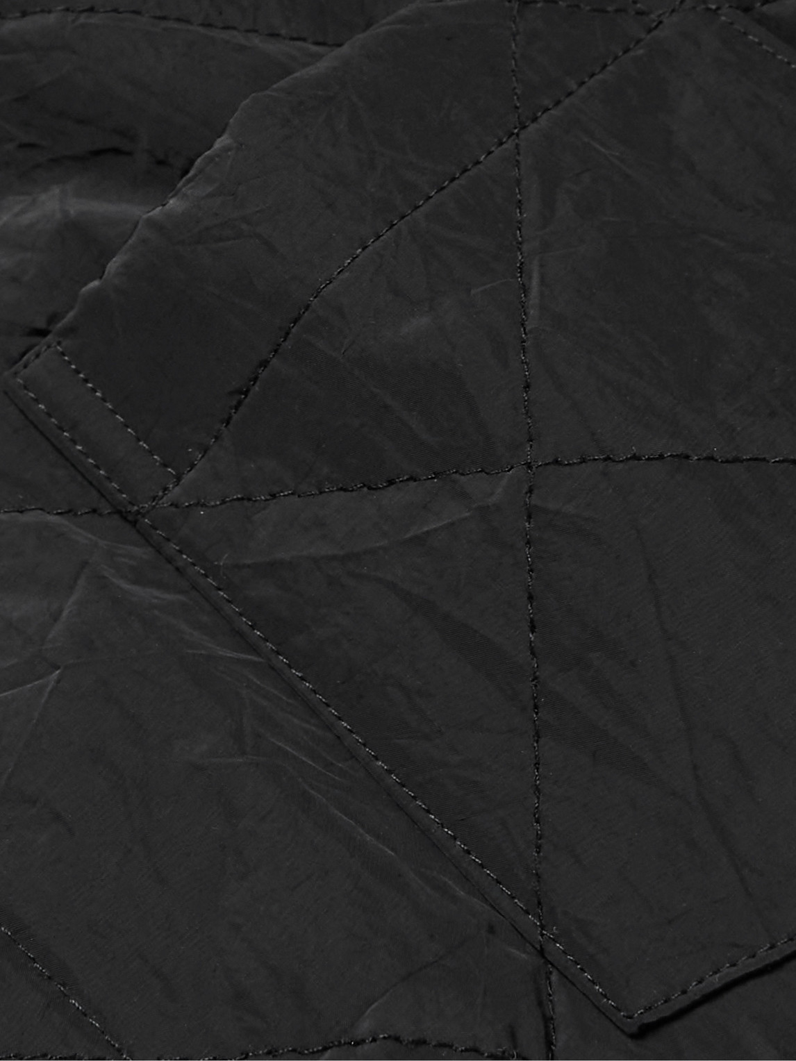 John Elliott Jupiter Oversize Diamond Quilted Nylon Overshirt In Black ...