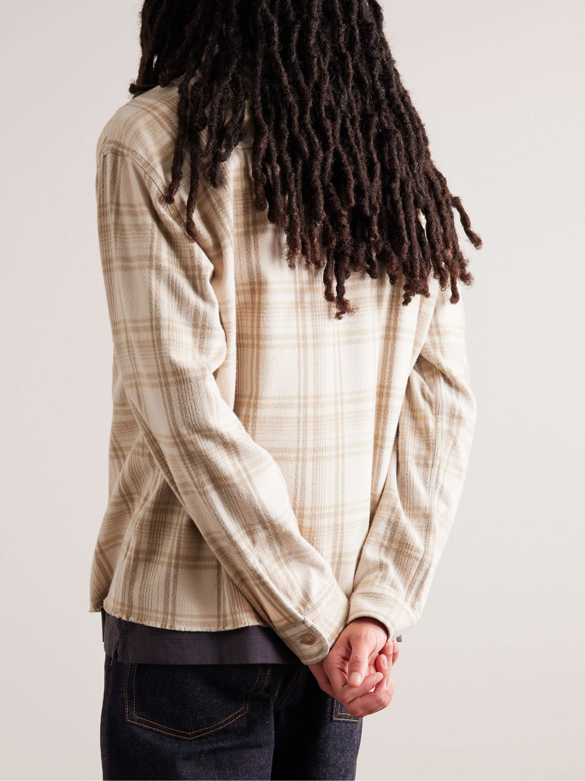 JOHN ELLIOTT Hemi Checked Cotton-Flannel Shirt