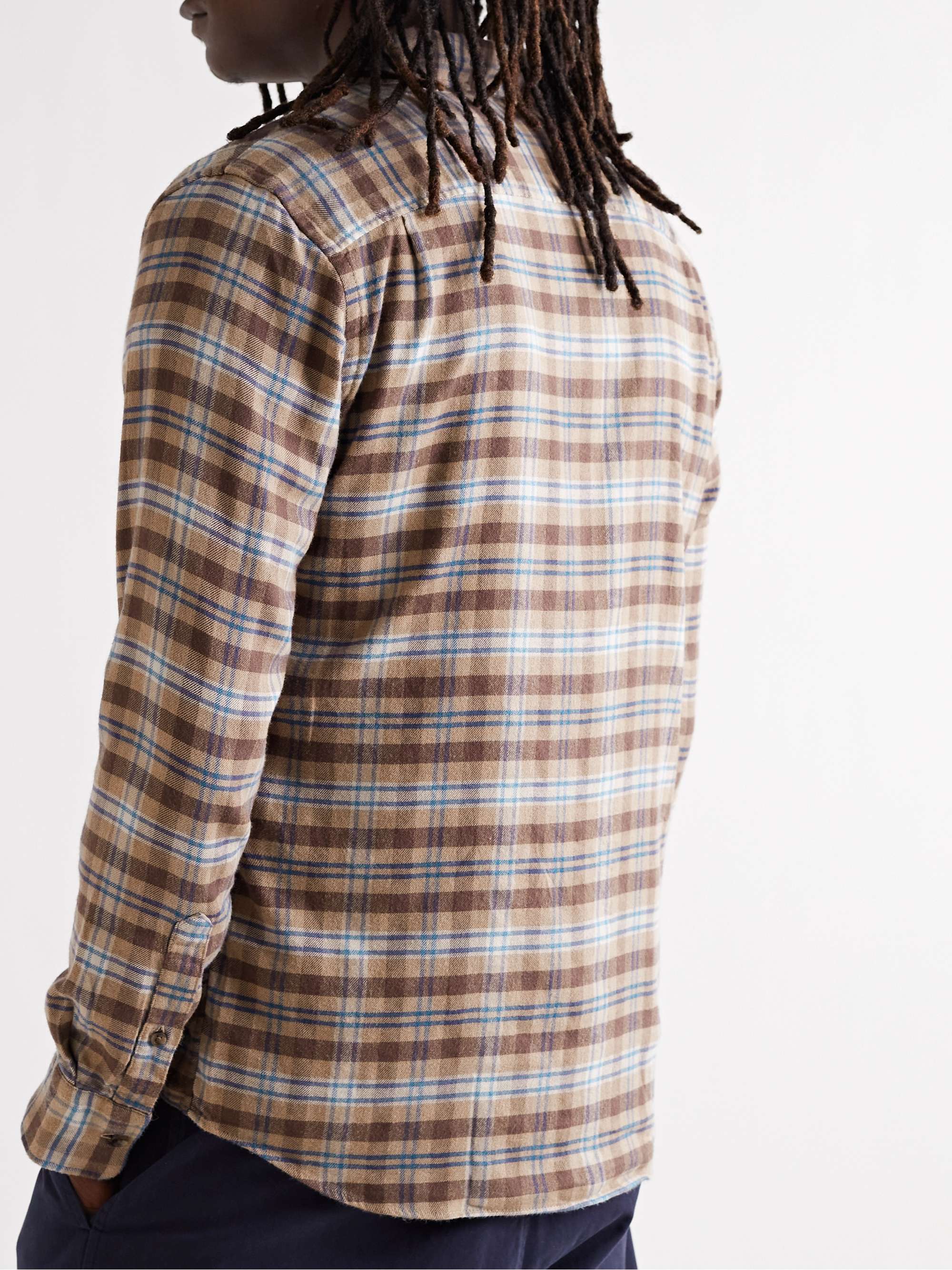 FAHERTY The Movement™ Checked Brushed-Flannel Shirt