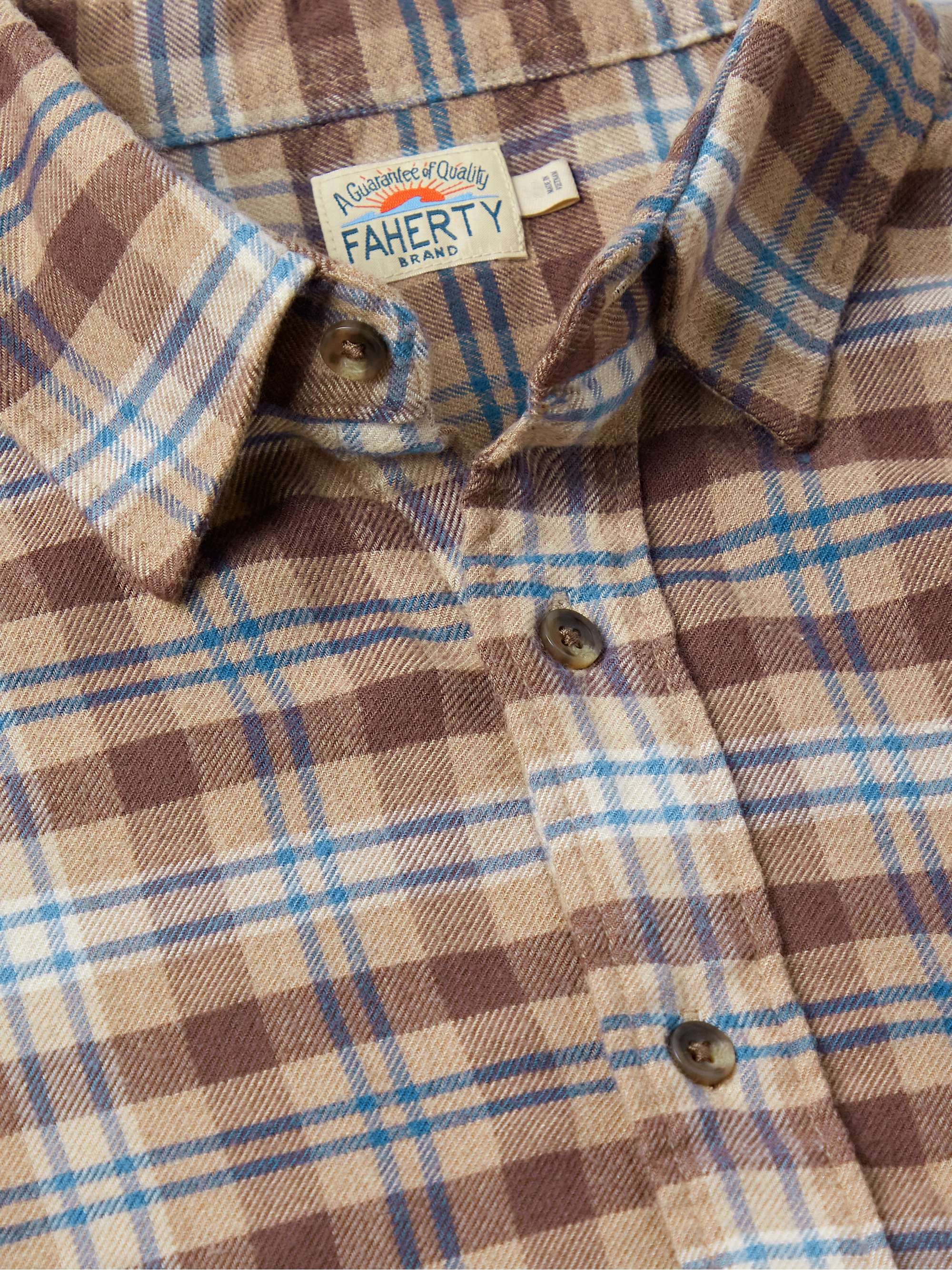 FAHERTY The Movement™ Checked Brushed-Flannel Shirt
