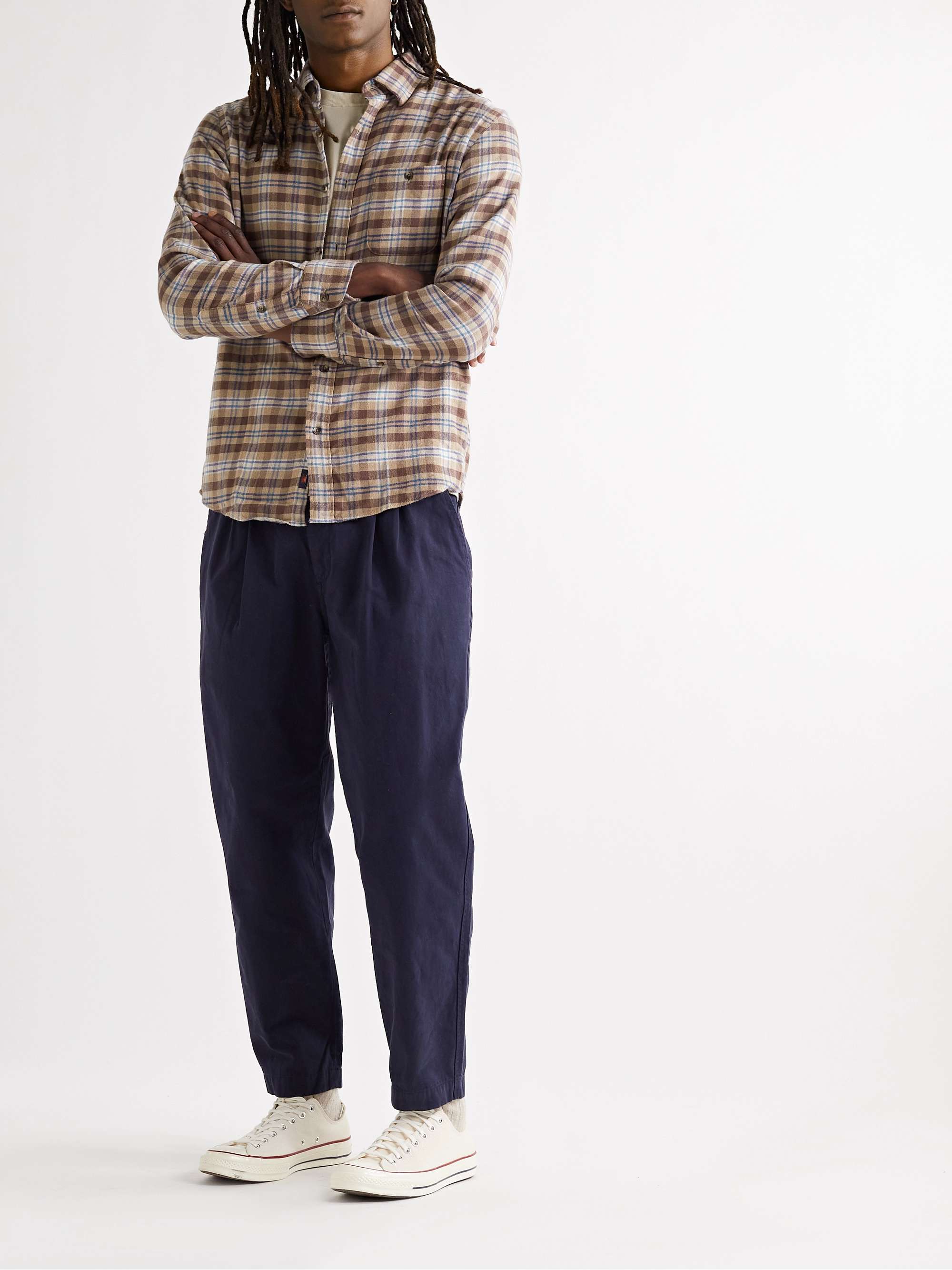 FAHERTY The Movement™ Checked Brushed-Flannel Shirt